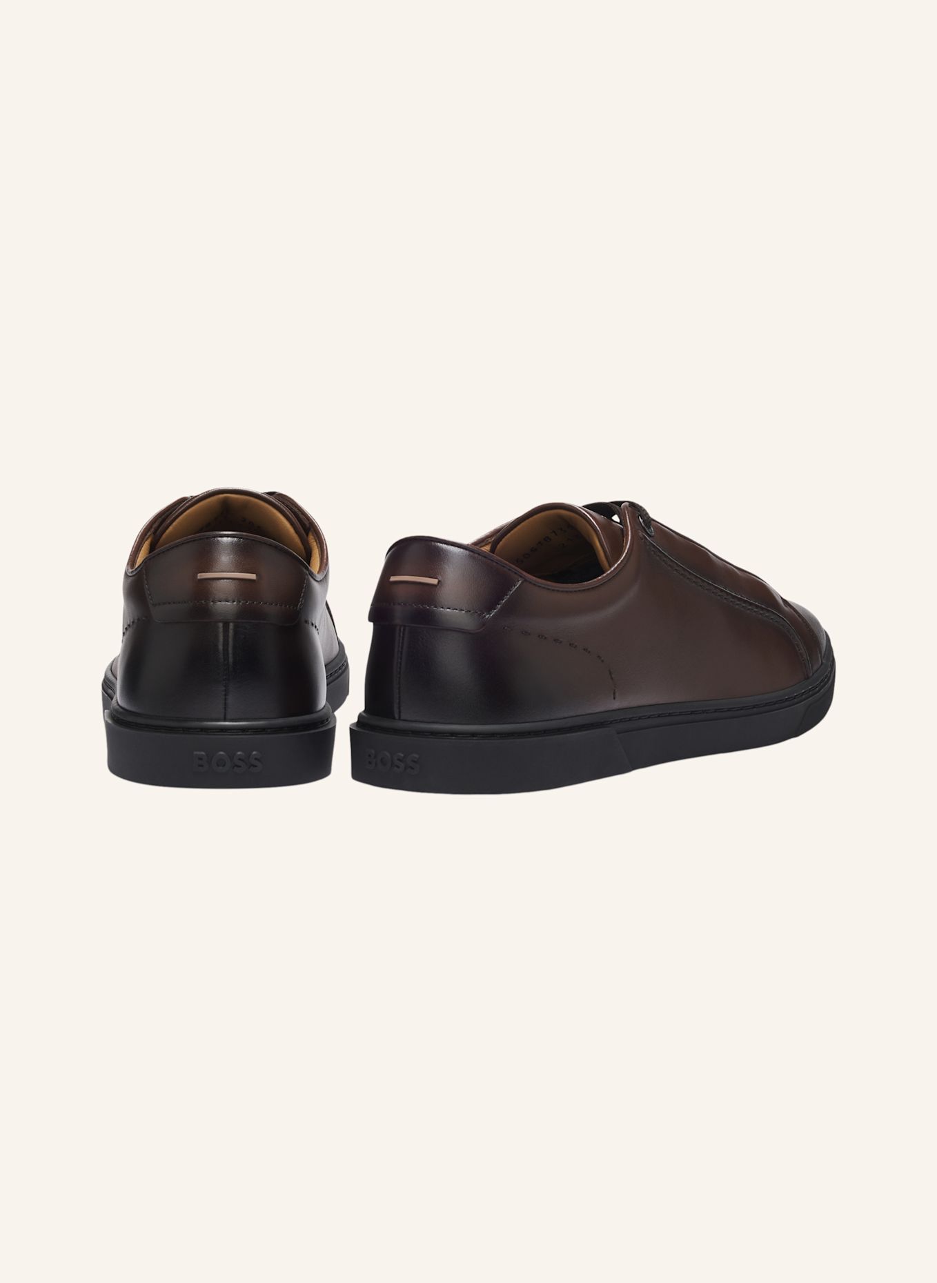 BOSS Sneaker GARY_L_TENN_BUQTAD: DUNKELBRAUN
