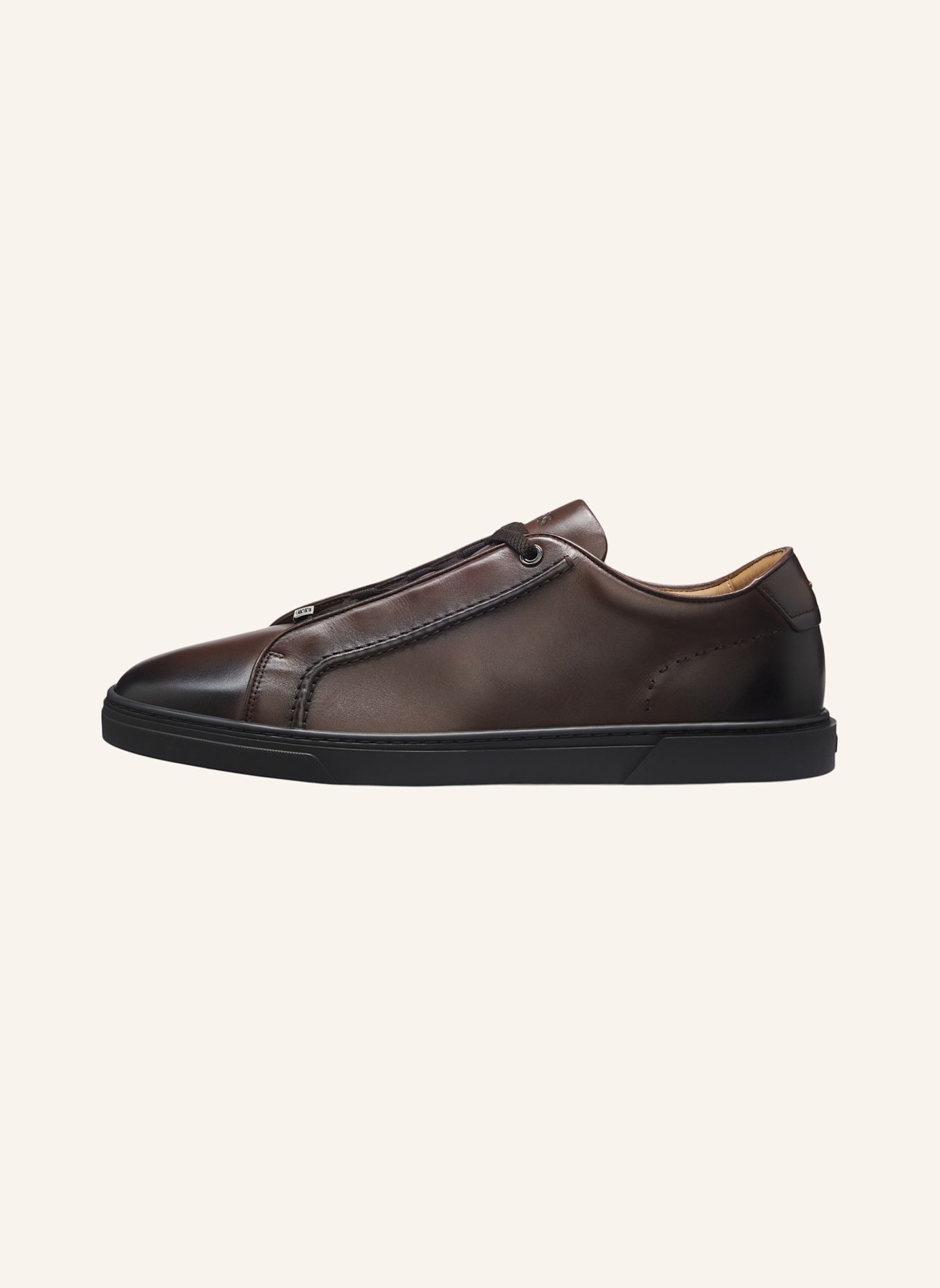 BOSS Sneaker GARY_L_TENN_BUQTAD: DUNKELBRAUN