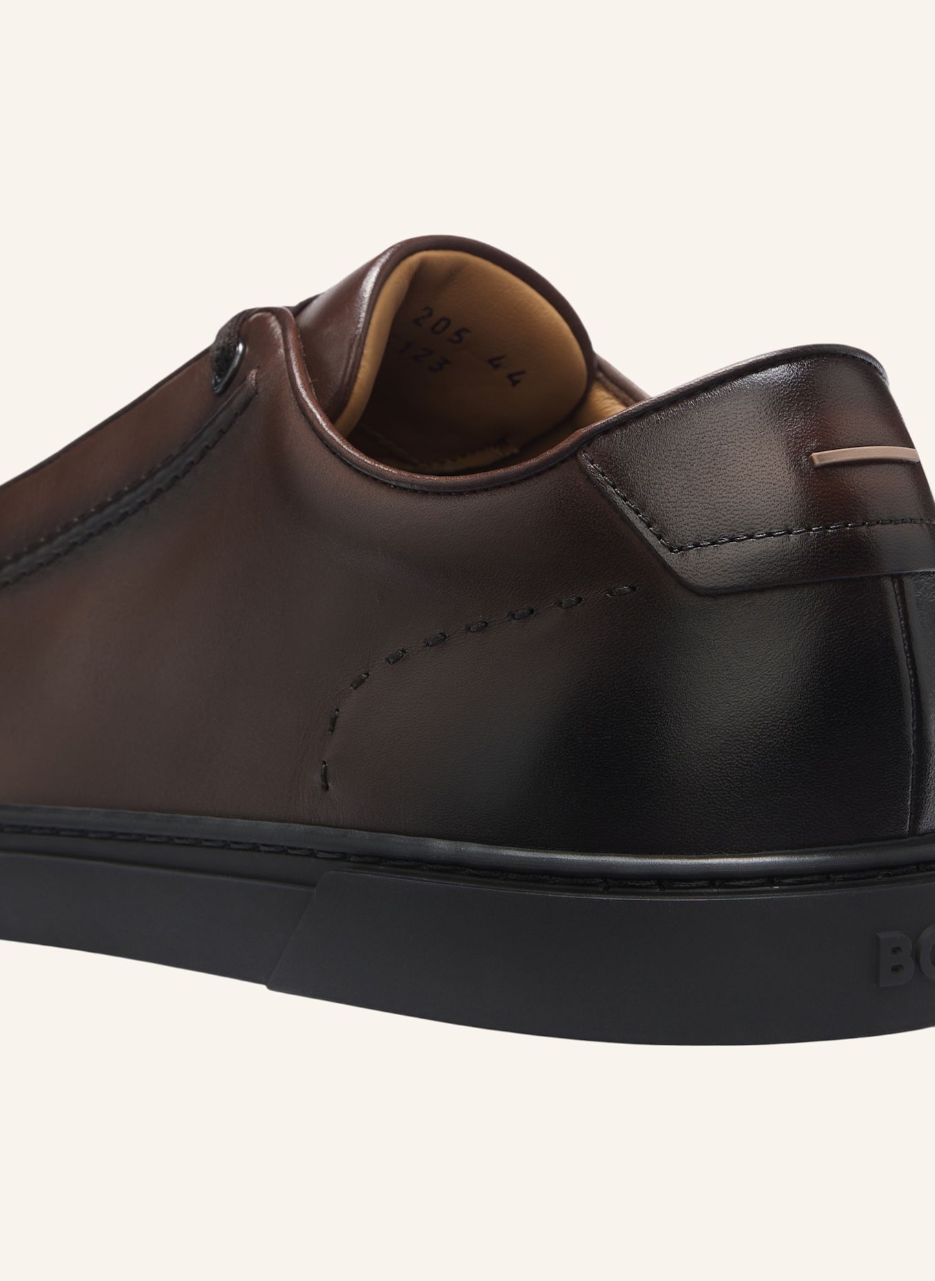 BOSS Sneaker GARY_L_TENN_BUQTAD: DUNKELBRAUN