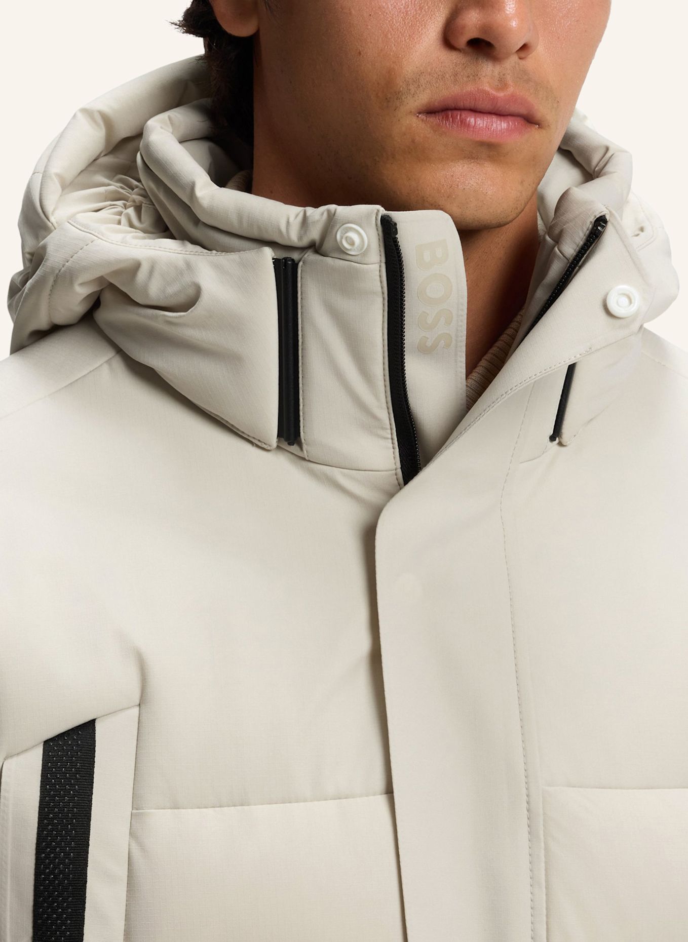 BOSS Jacke OW_BLOCK-X PARKA Regular Fit: BEIGE