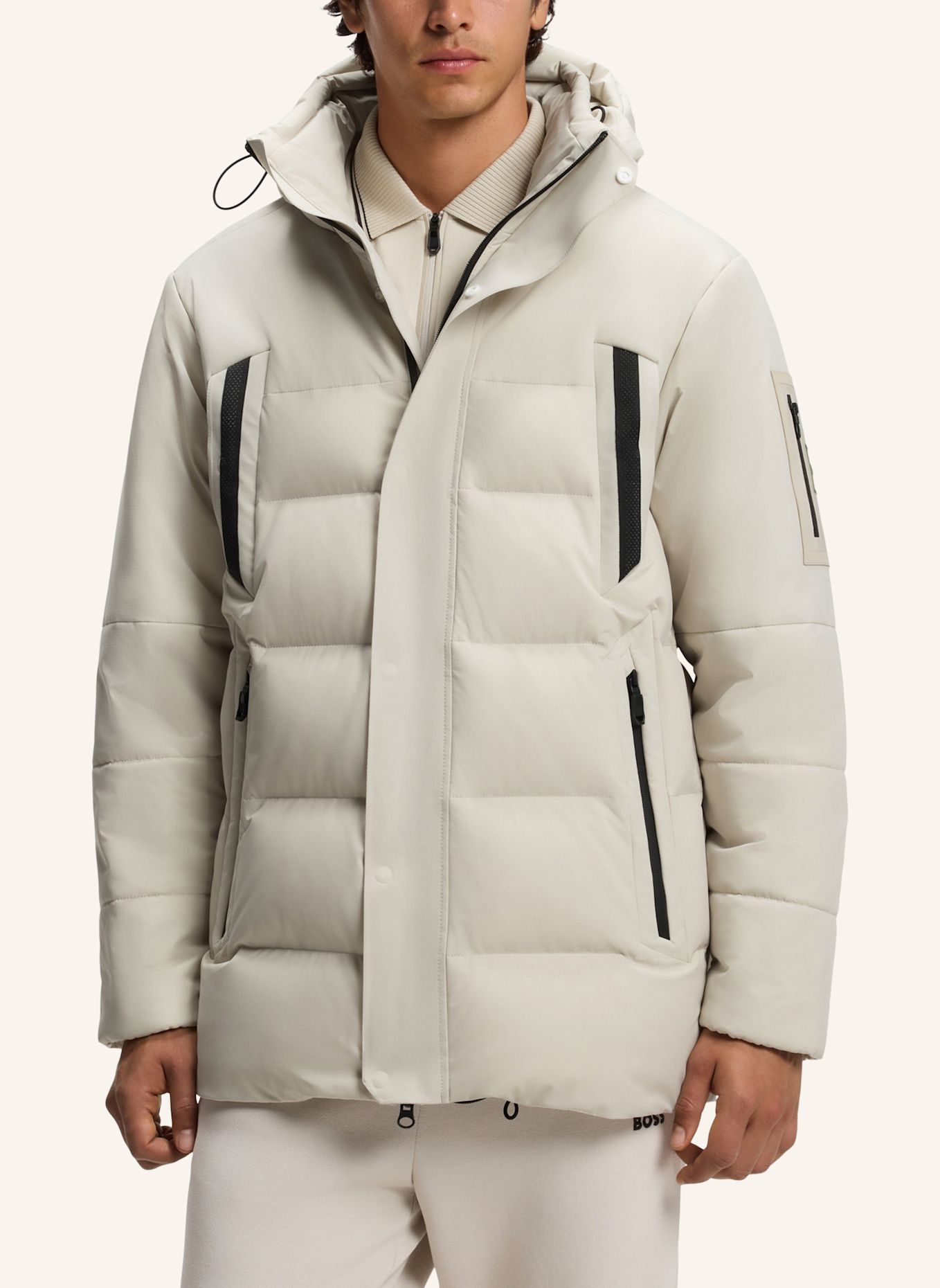 BOSS Jacke OW_BLOCK-X PARKA Regular Fit: BEIGE