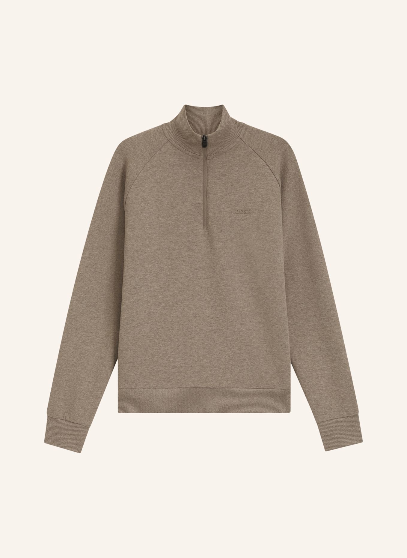 BOSS Sweatshirt SWEAT Regular Fit: HELLBRAUN