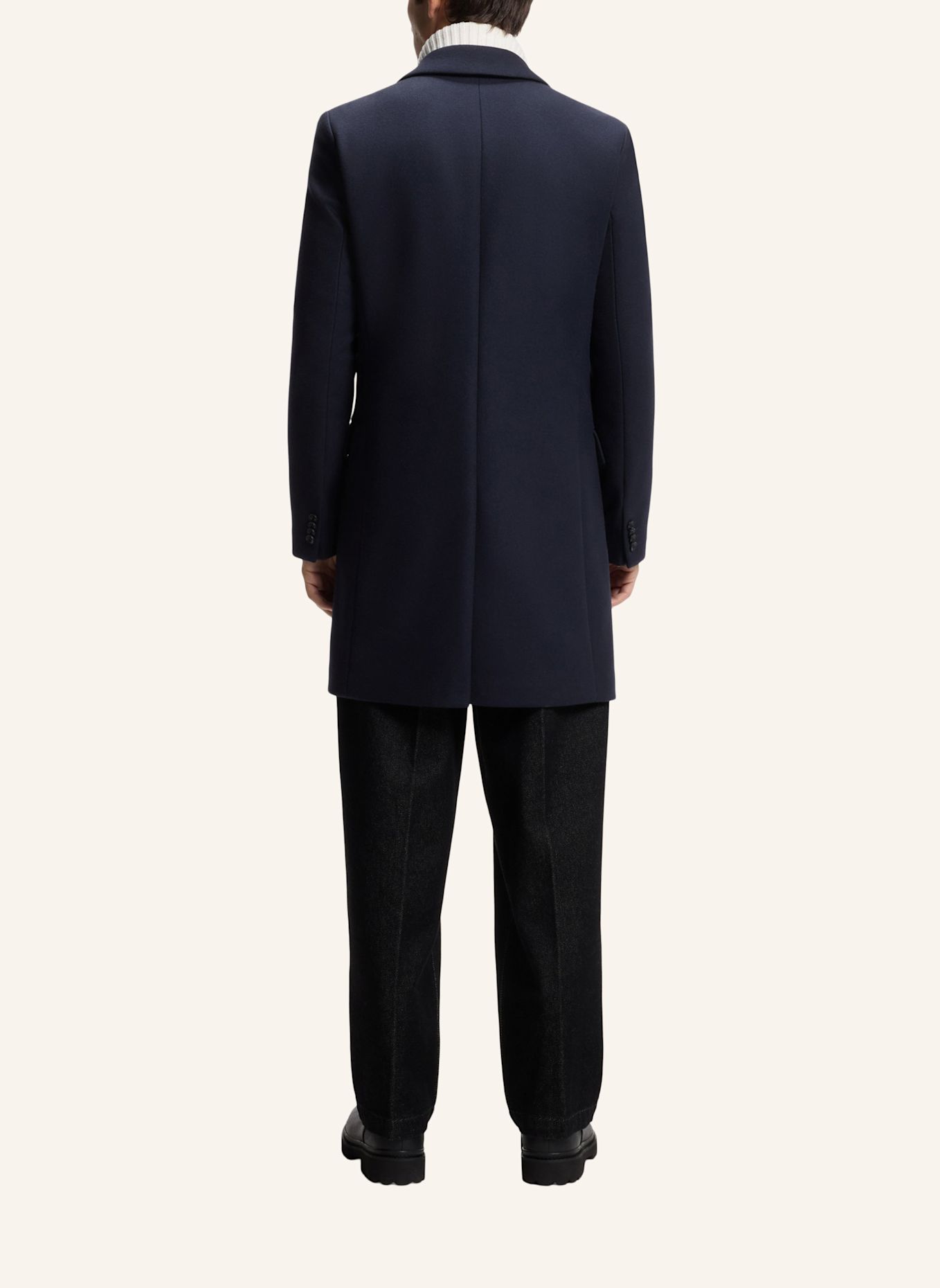 HUGO Casual Mantel MIGOR2641 Slim Fit: DUNKELBLAU