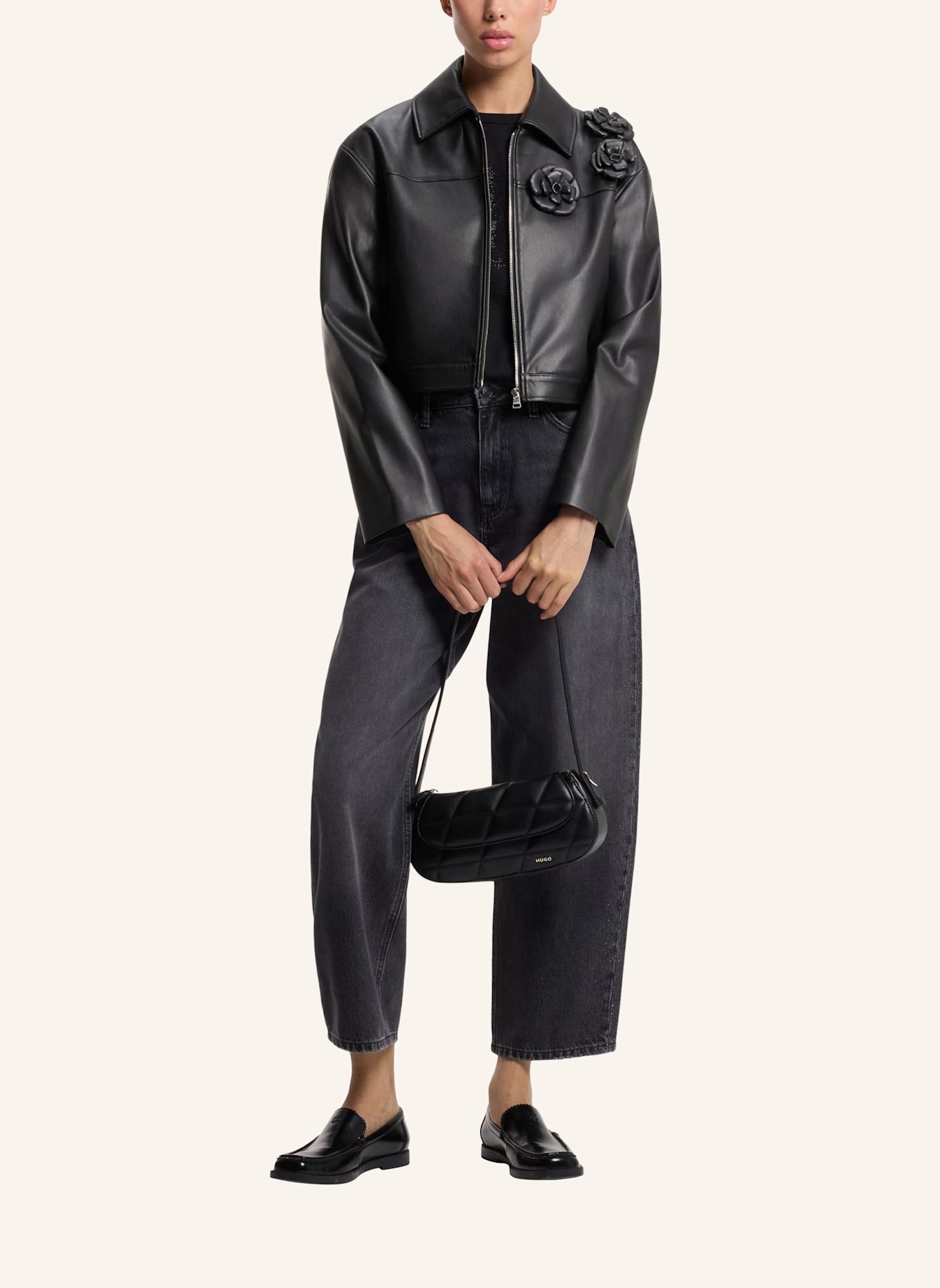 HUGO Blazer ABARE-1 Regular Fit: SCHWARZ