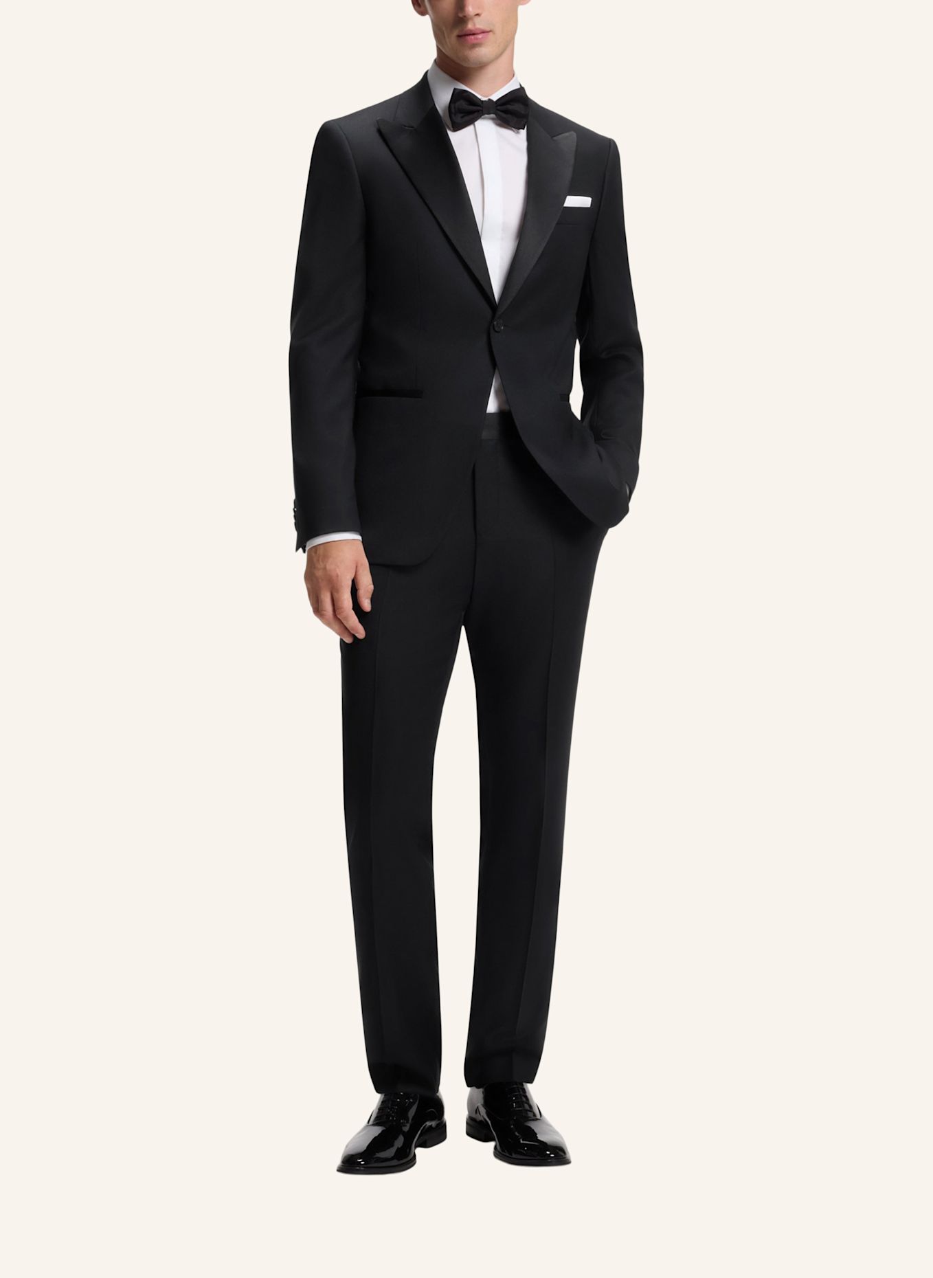 BOSS Anzug H-HUGE-2PCS-TUX-264 Slim Fit: SCHWARZ