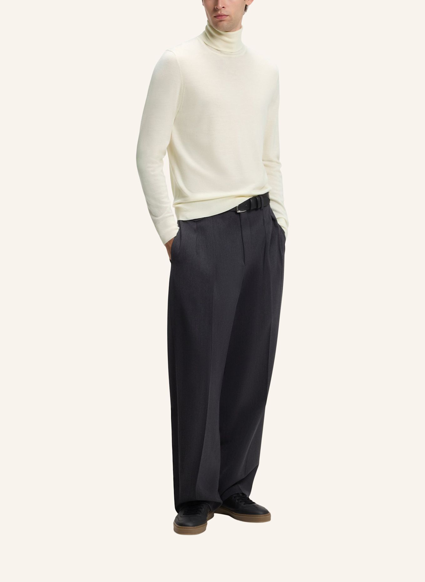 BOSS Pullover FERNANDO_DB Regular Fit: WEISS