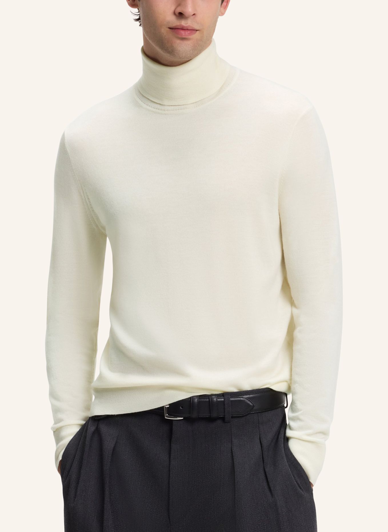 BOSS Pullover FERNANDO_DB Regular Fit: WEISS
