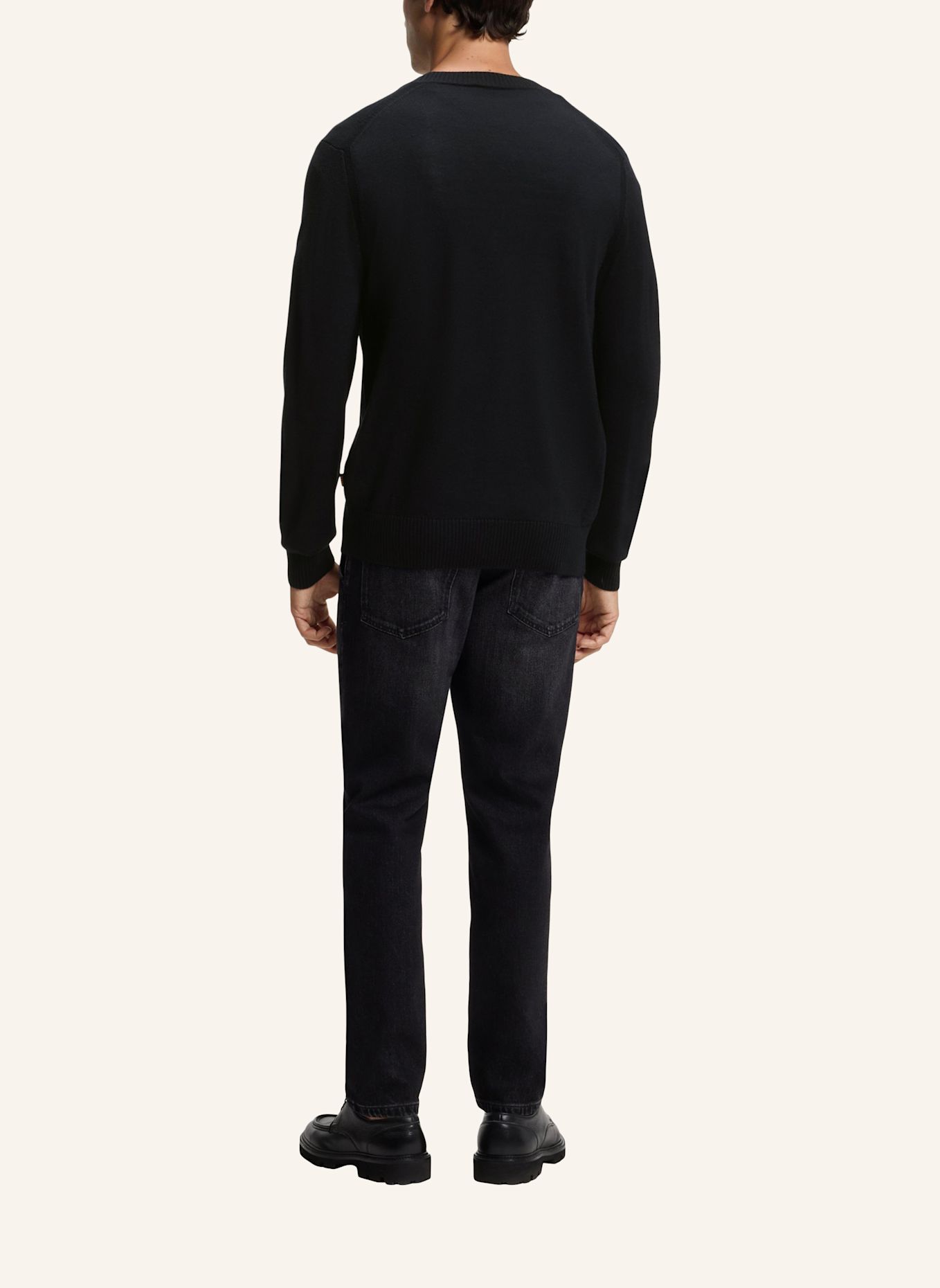 BOSS Strickjacke AVAC_CD-1 Regular Fit: SCHWARZ