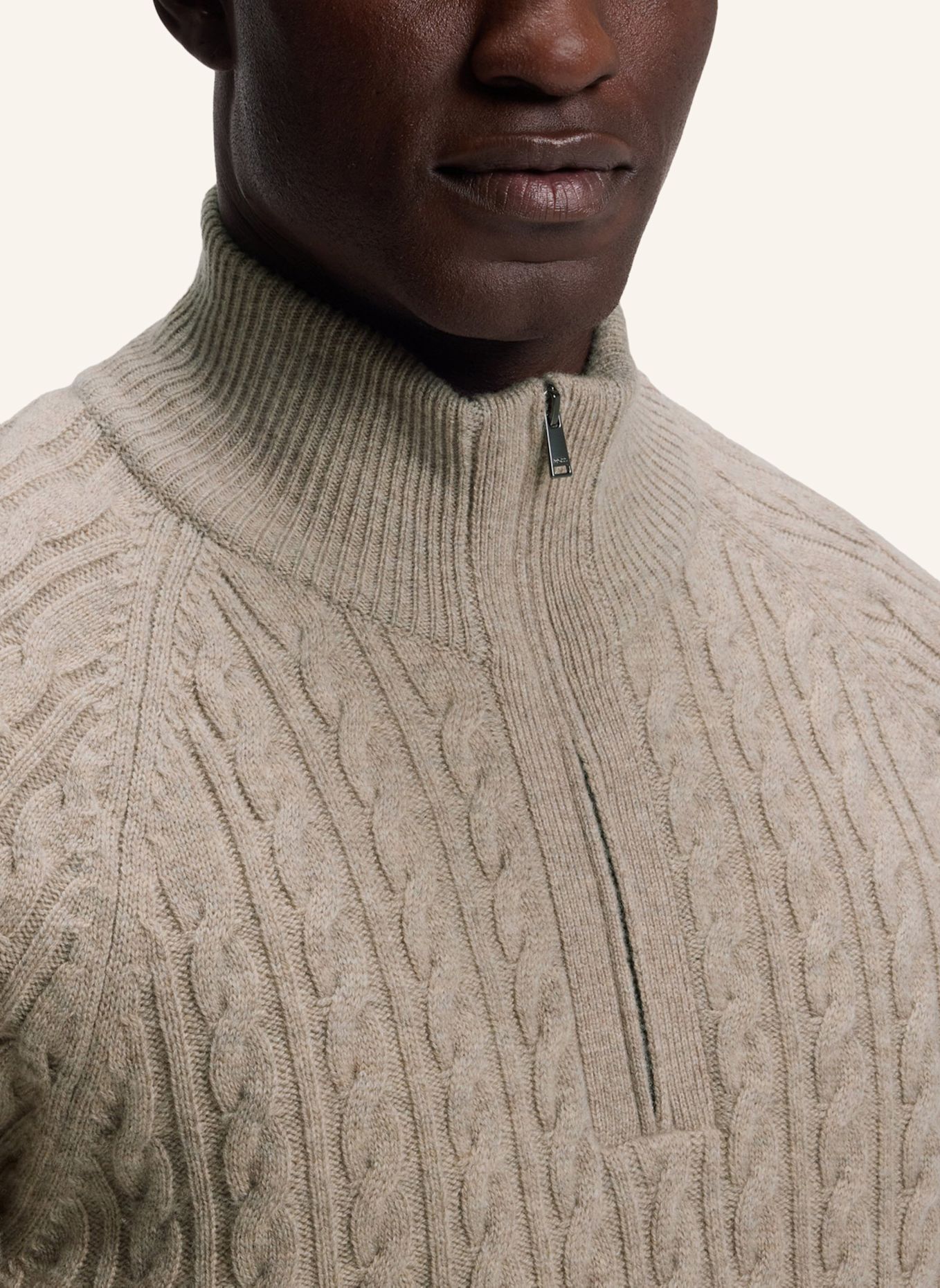 BOSS Pullover H-FURORE Regular Fit: BRAUN