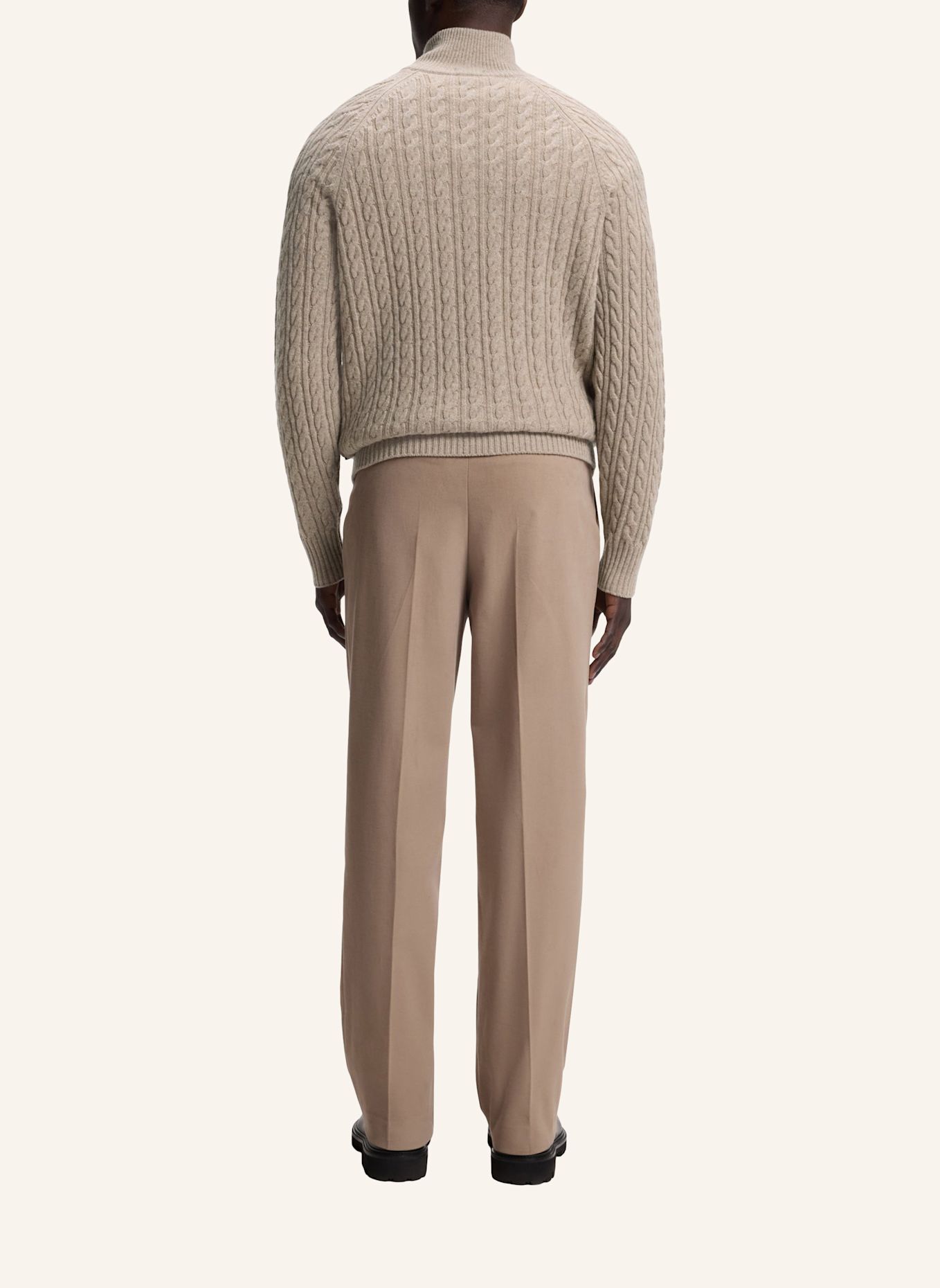 BOSS Pullover H-FURORE Regular Fit: BRAUN