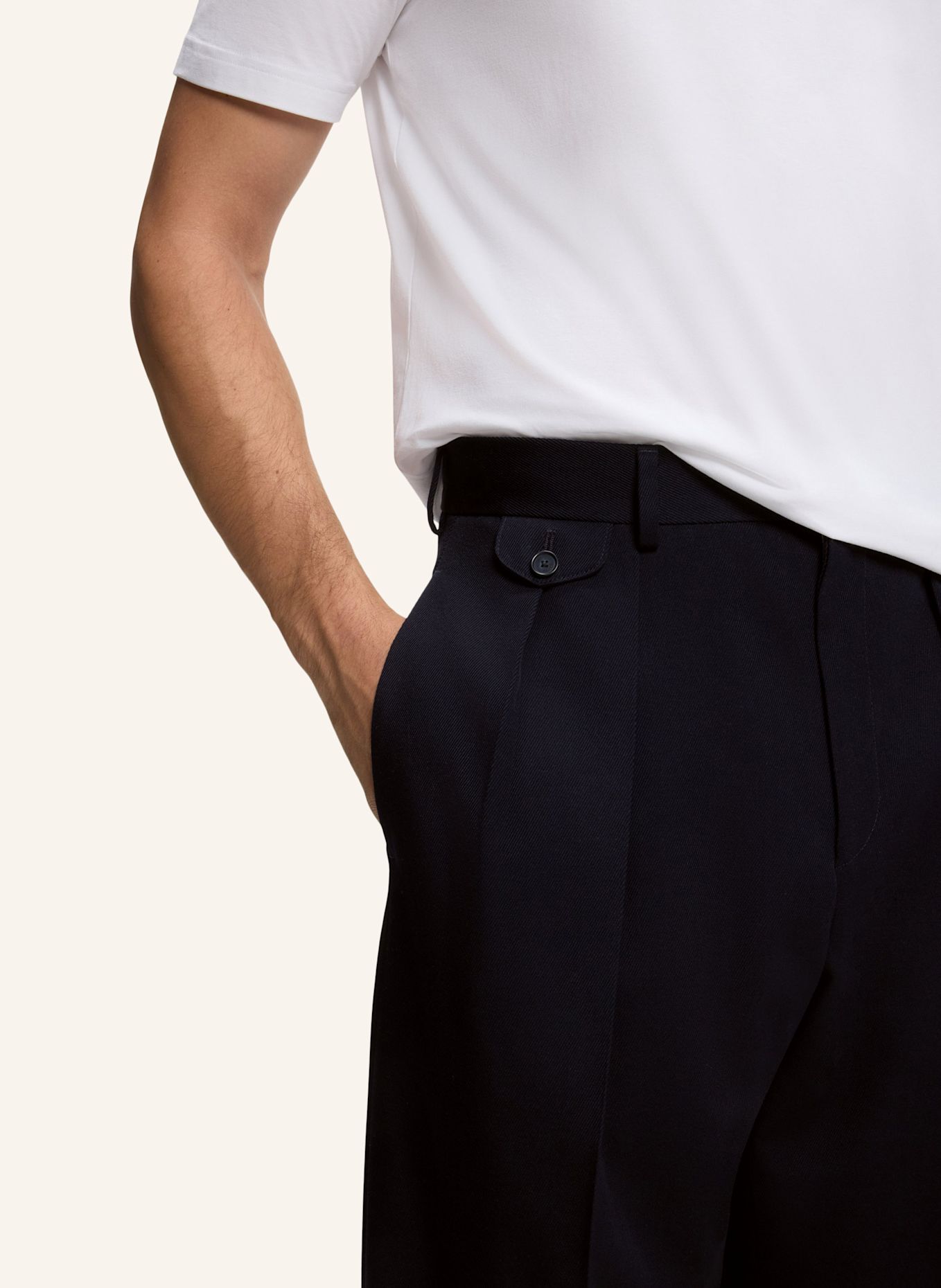BOSS Businesshose 2PLT-TROUSERS-264_DB 100 % Not Applicable: DUNKELBLAU