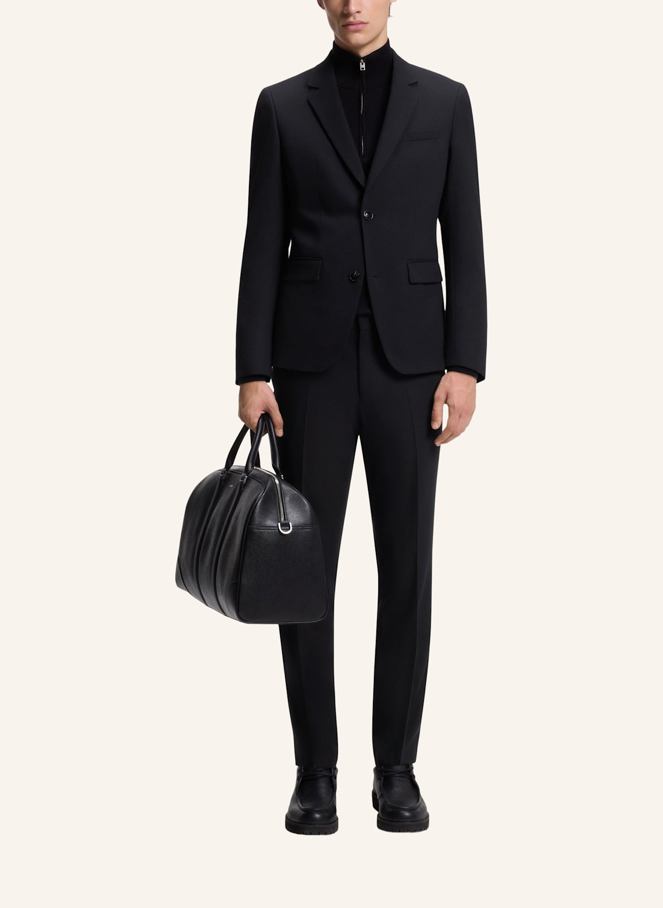 HUGO Anzug HENRY-GETLIN253X Slim Fit: DUNKELBLAU