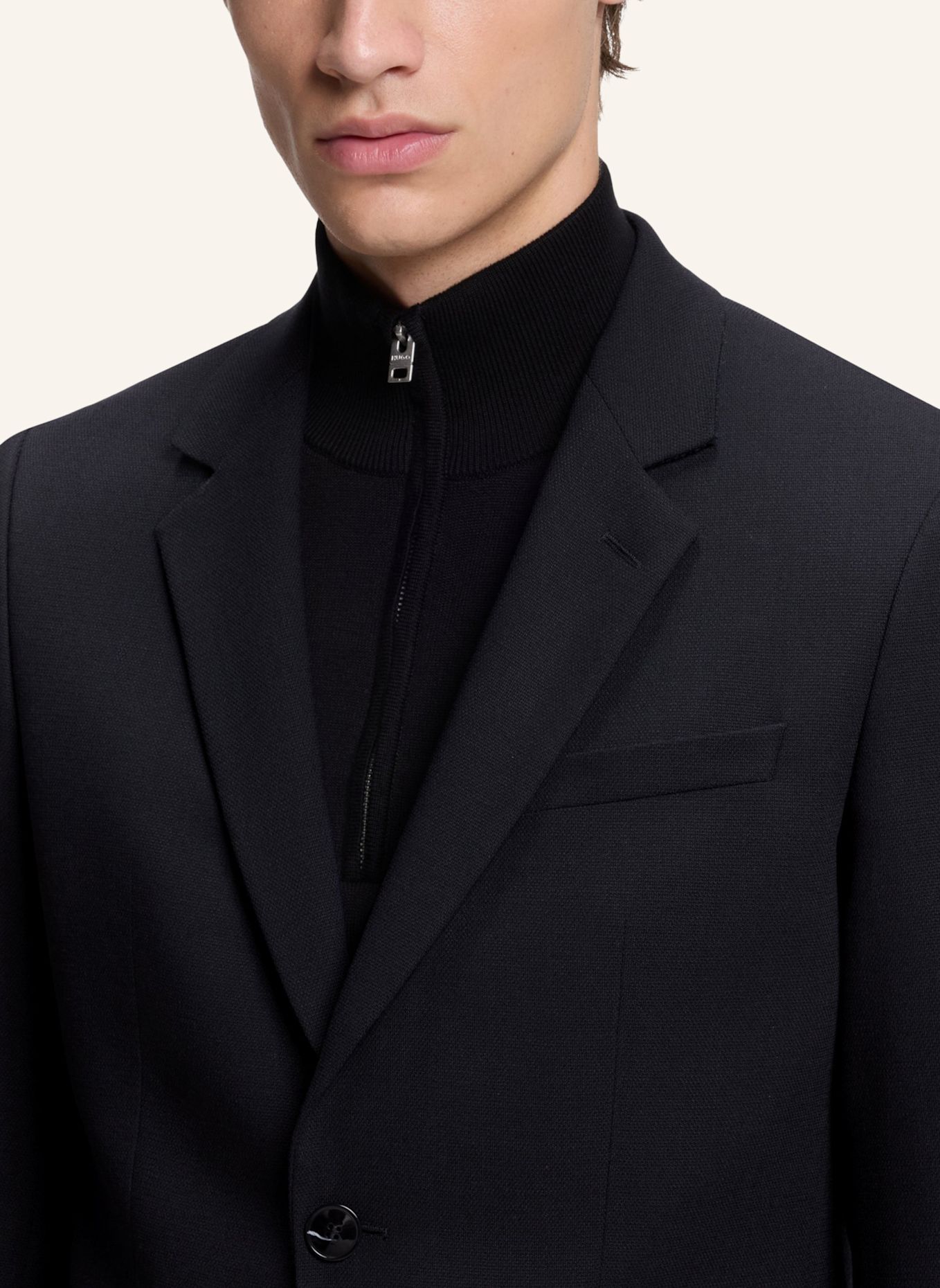 HUGO Anzug HENRY-GETLIN253X Slim Fit: DUNKELBLAU