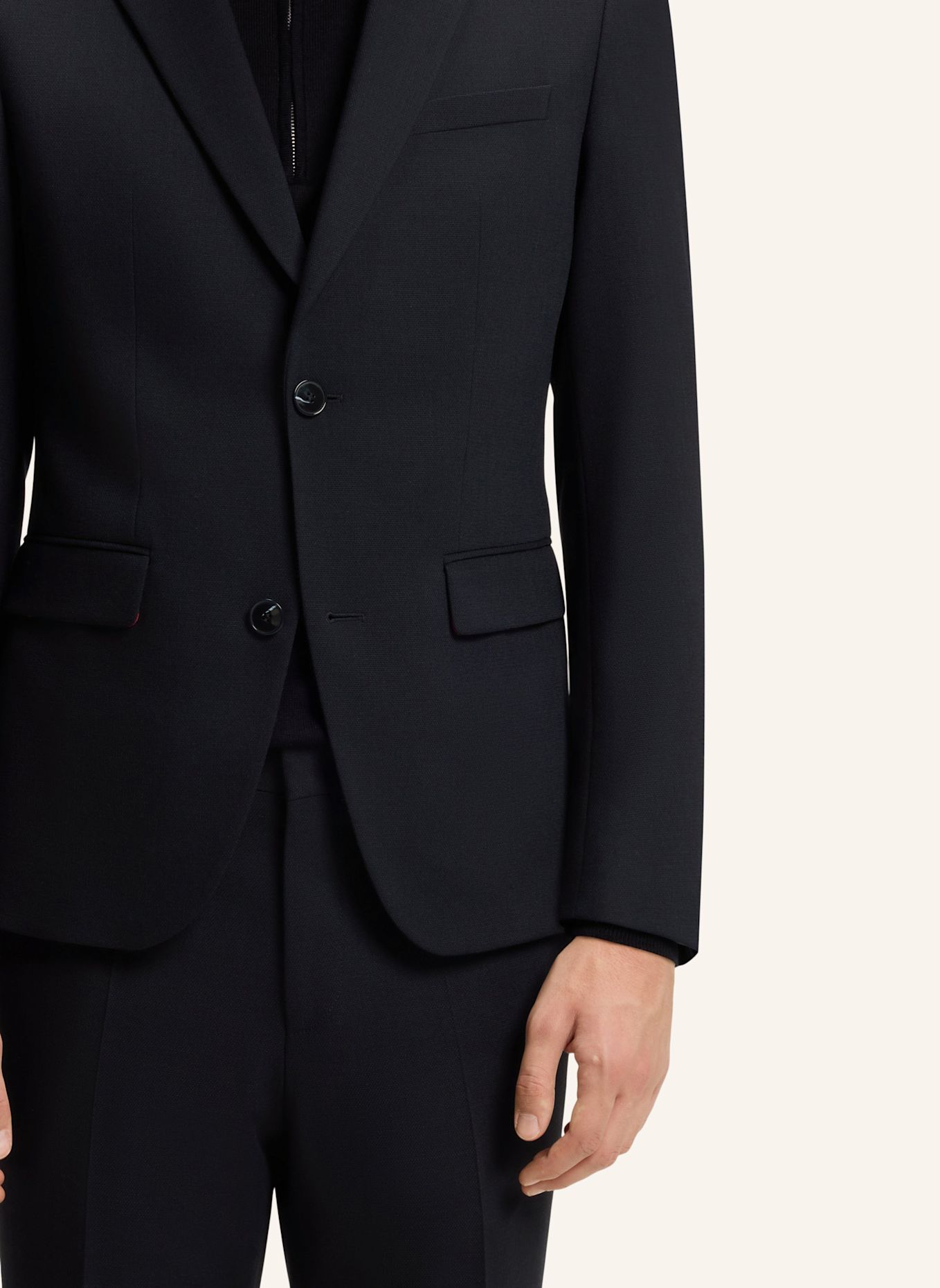 HUGO Anzug HENRY-GETLIN253X Slim Fit: DUNKELBLAU
