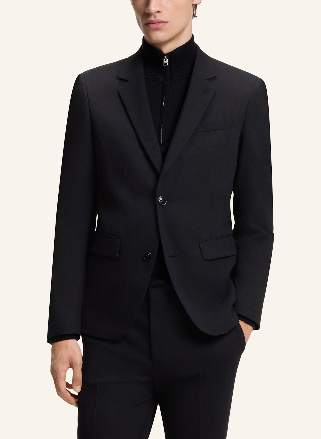 HUGO Anzug HENRY-GETLIN253X Slim Fit: DUNKELBLAU