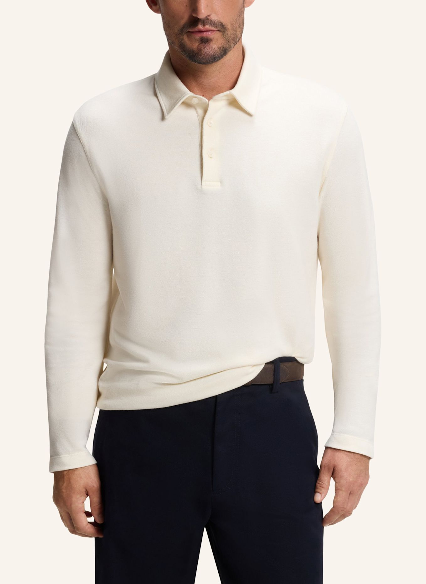 BOSS Polo PALEY 7_DB Regular Fit: WEISS