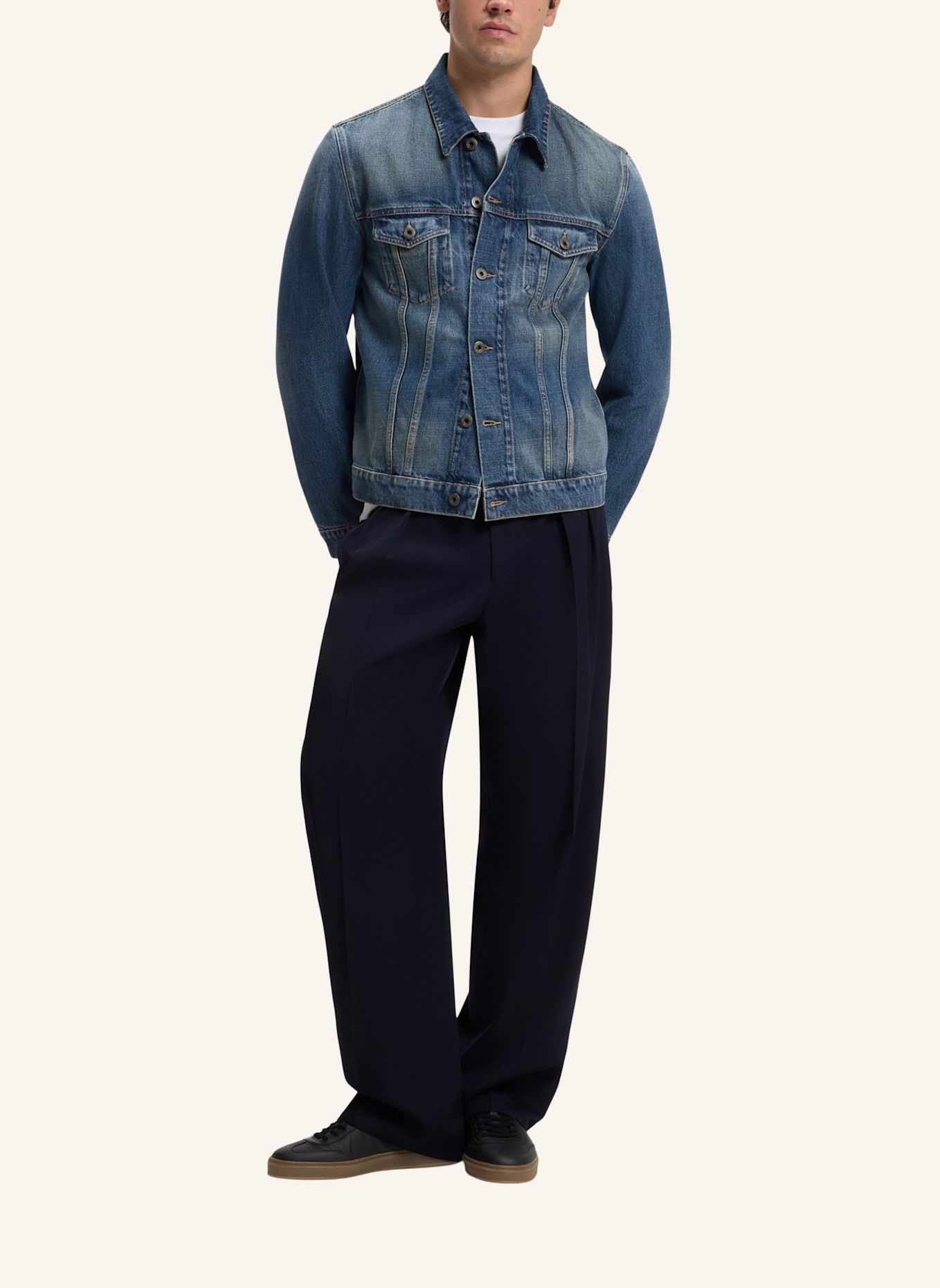 BOSS Jeansjacke TRUCKER_DB: BLAU