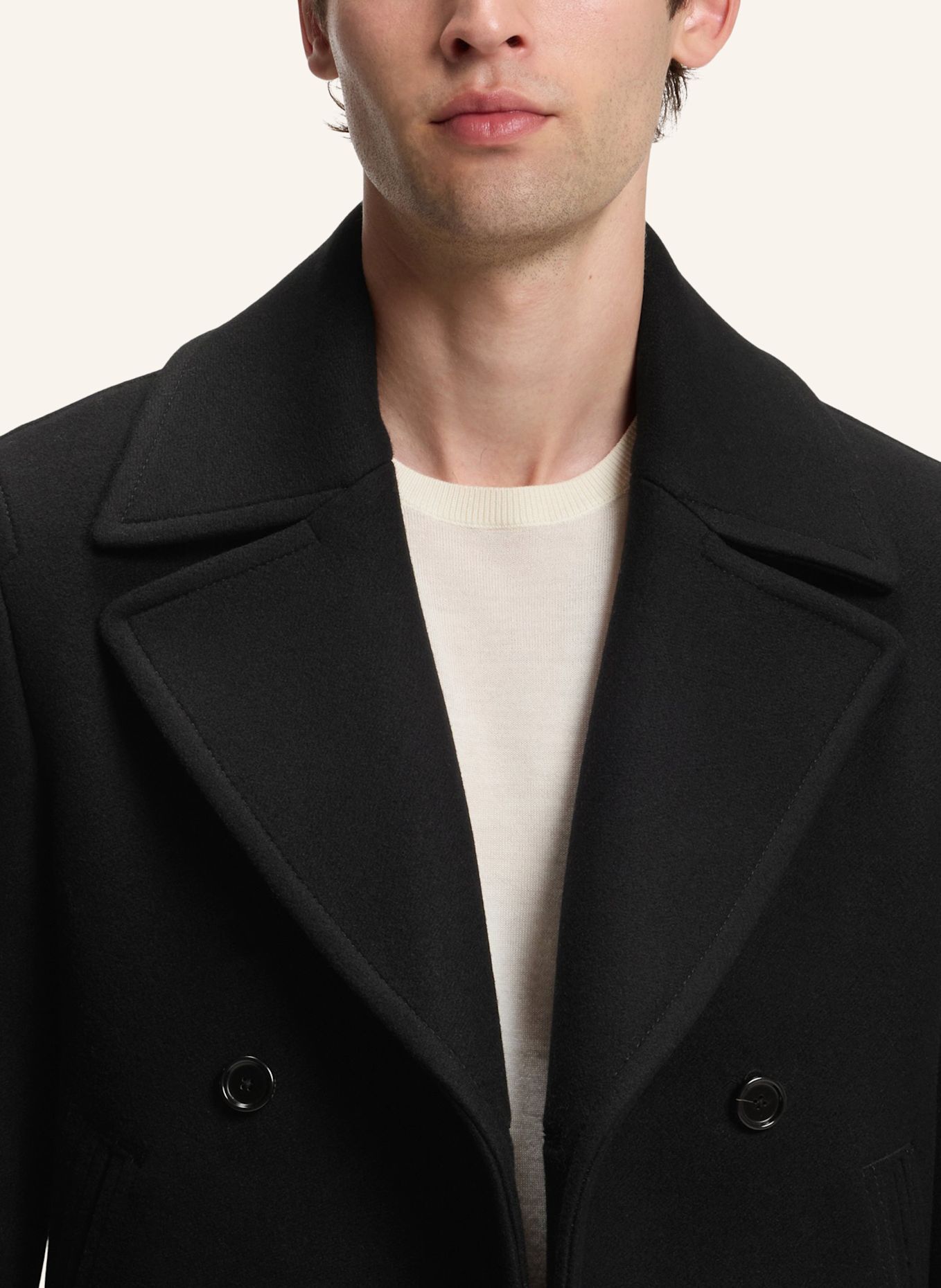 BOSS Mantel PEACOAT-264_DB: SCHWARZ