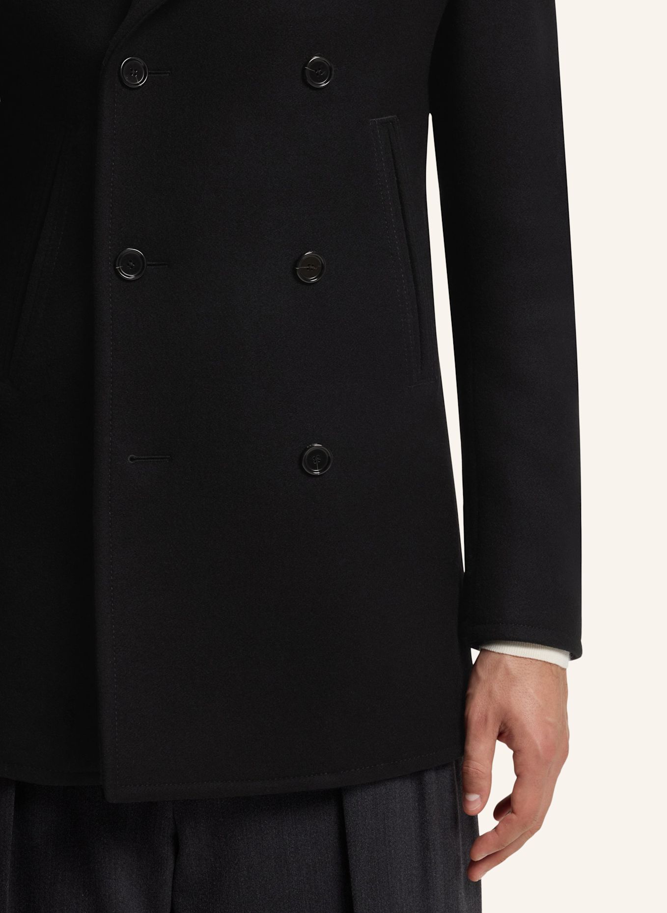 BOSS Mantel PEACOAT-264_DB: SCHWARZ