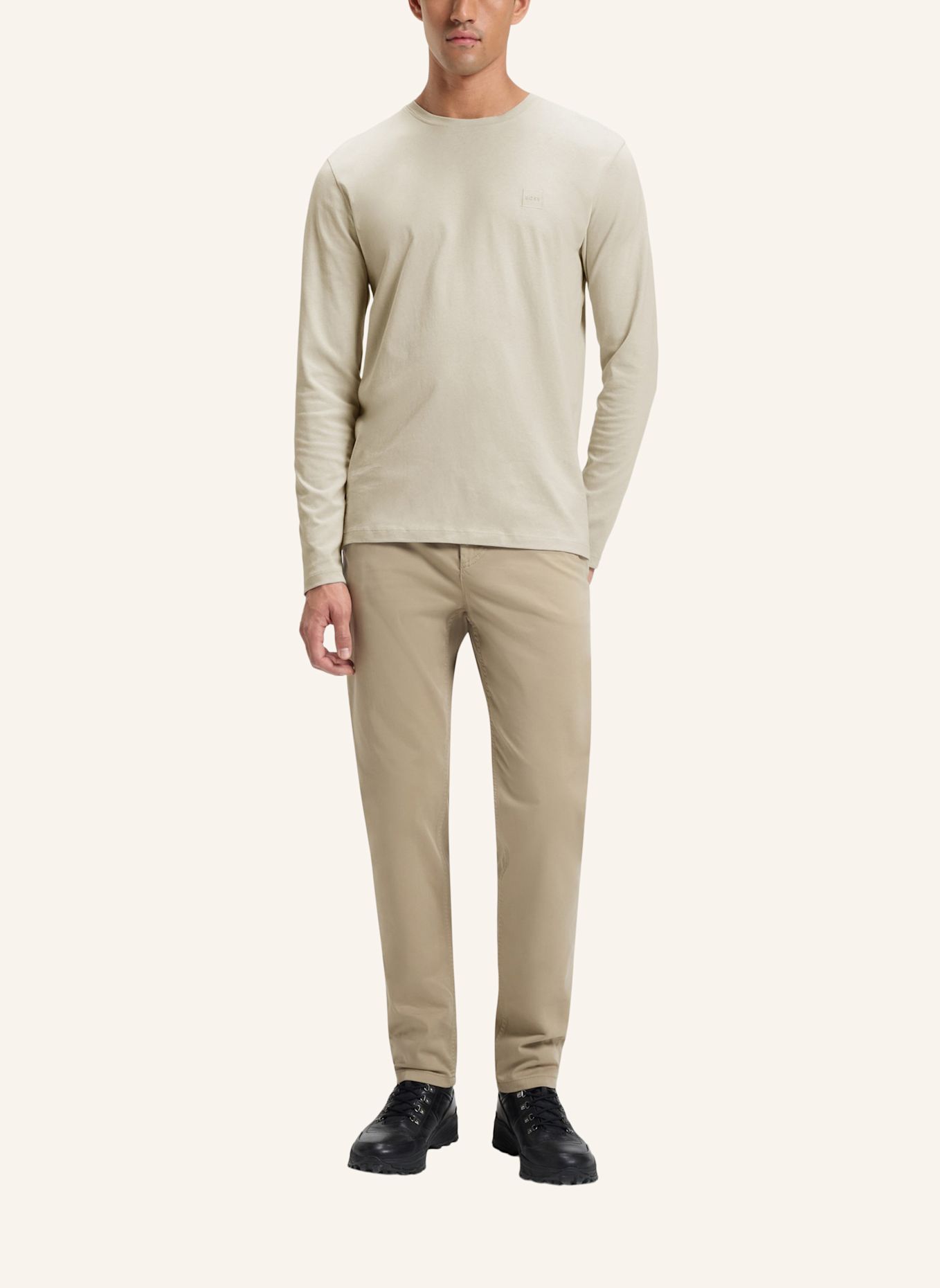 BOSS Longsleeve TACKS: BEIGE