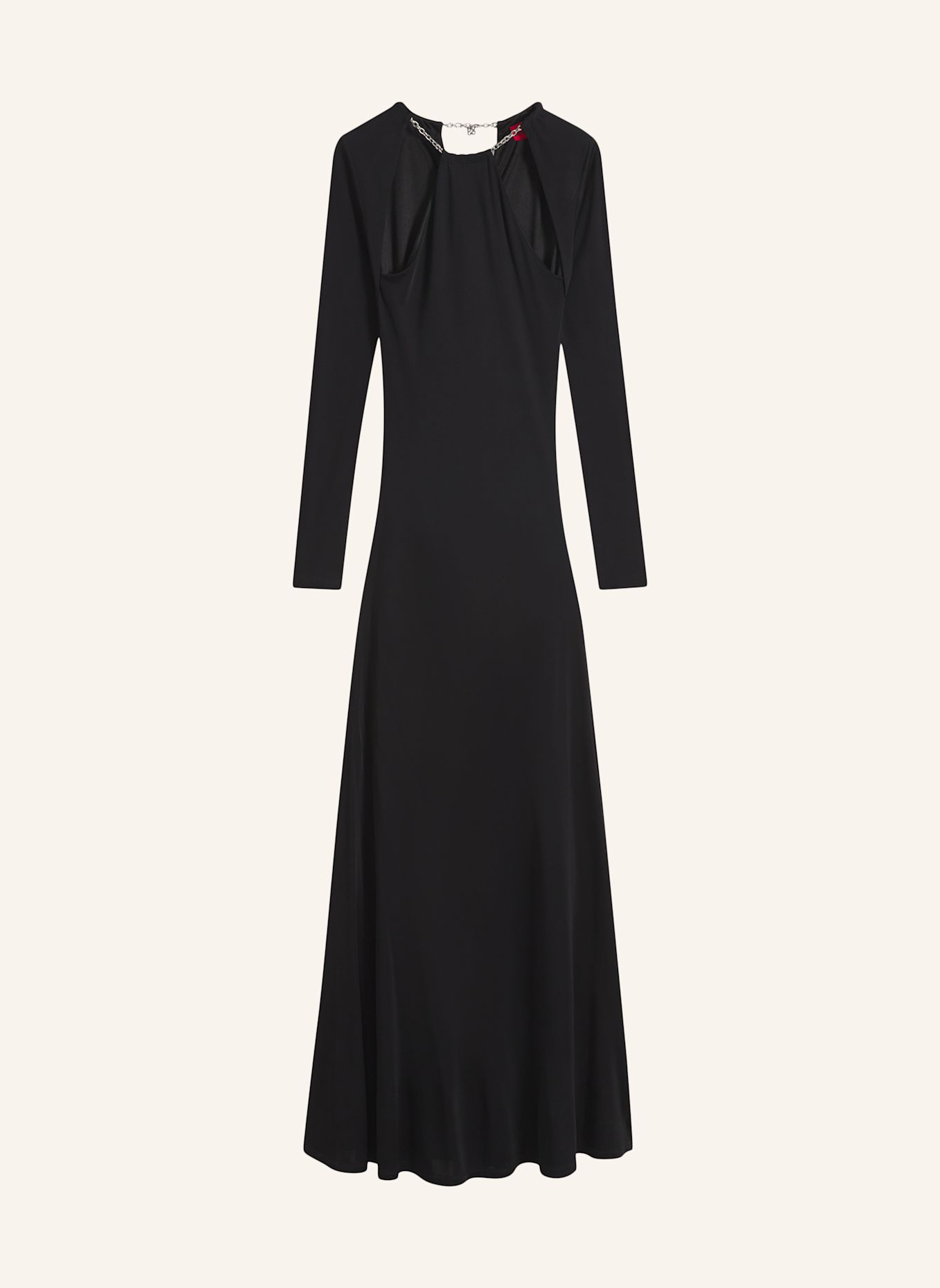 HUGO Jersey-Kleid NALATEY Regular Fit: SCHWARZ