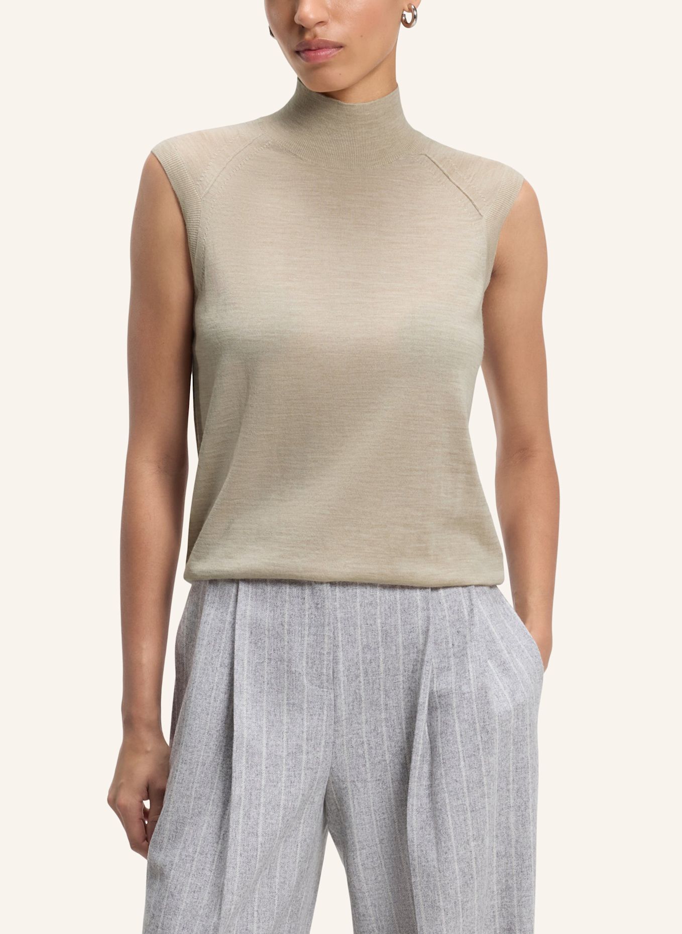 BOSS Stricktop FIPINI: BEIGE