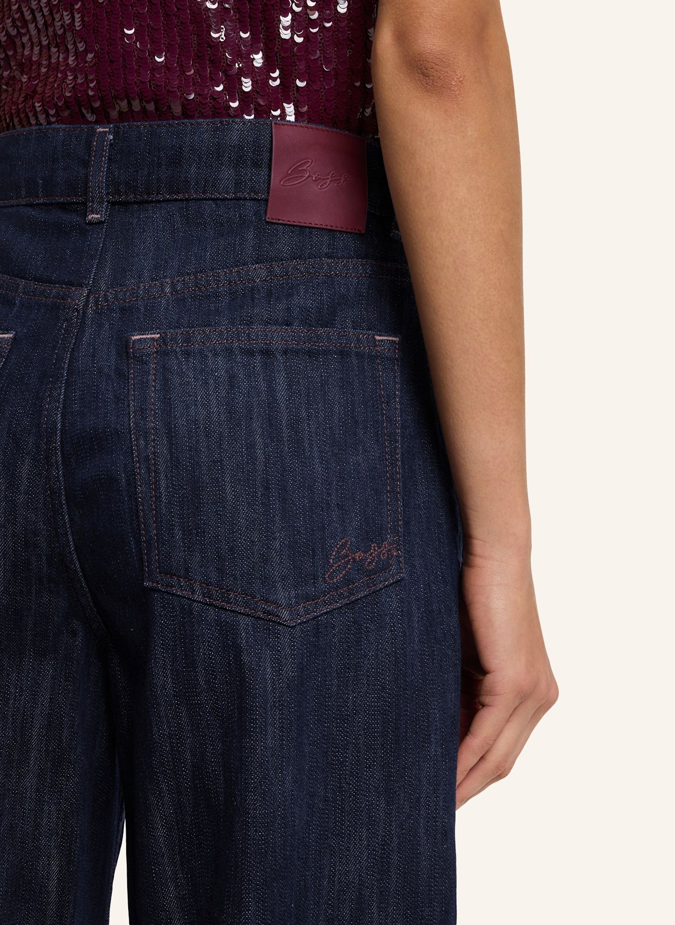 BOSS Jeans C_MARLENE HR 19.0 100 % Not Applicable: DUNKELBLAU