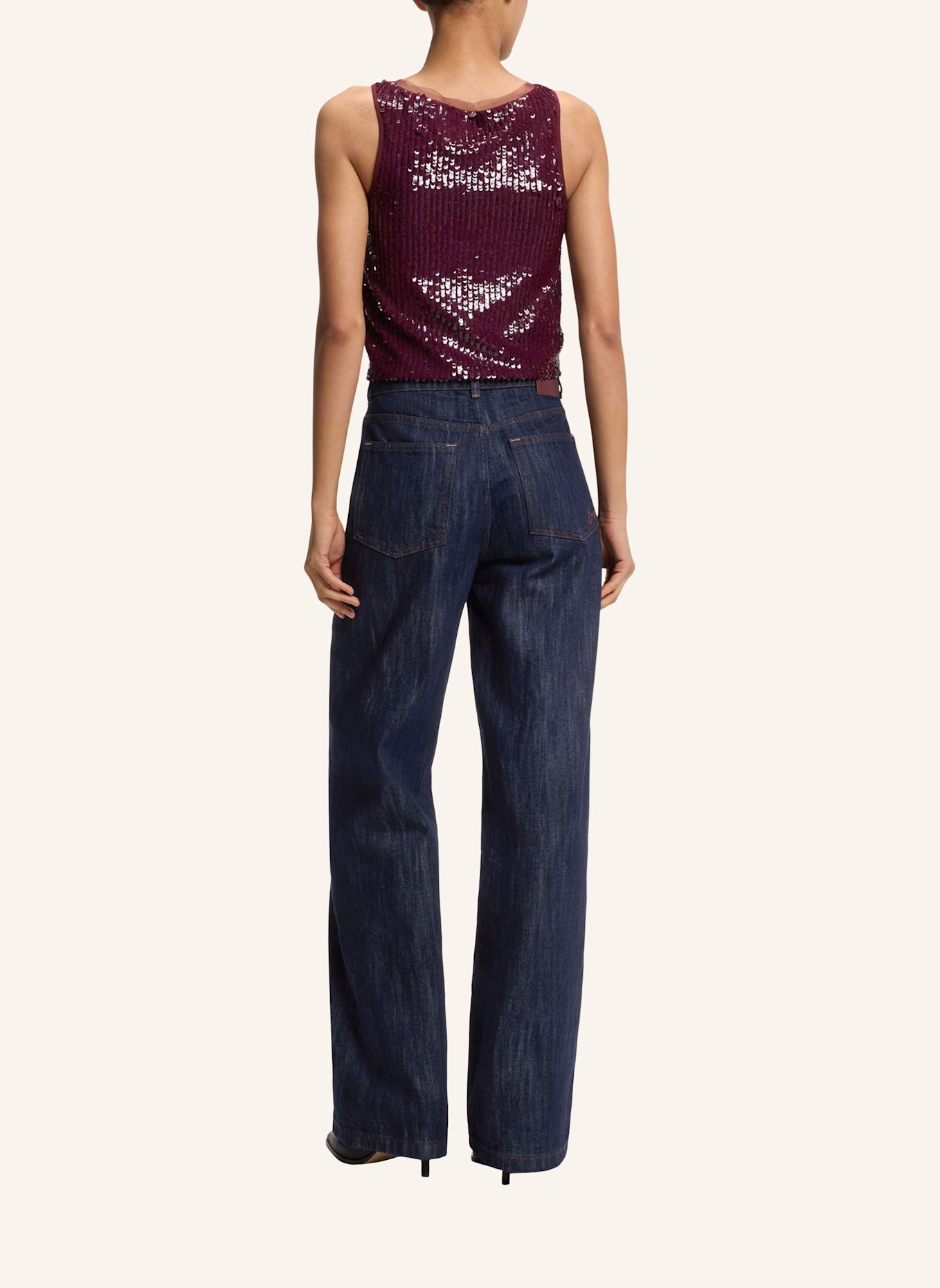 BOSS Jeans C_MARLENE HR 19.0 100 % Not Applicable: DUNKELBLAU