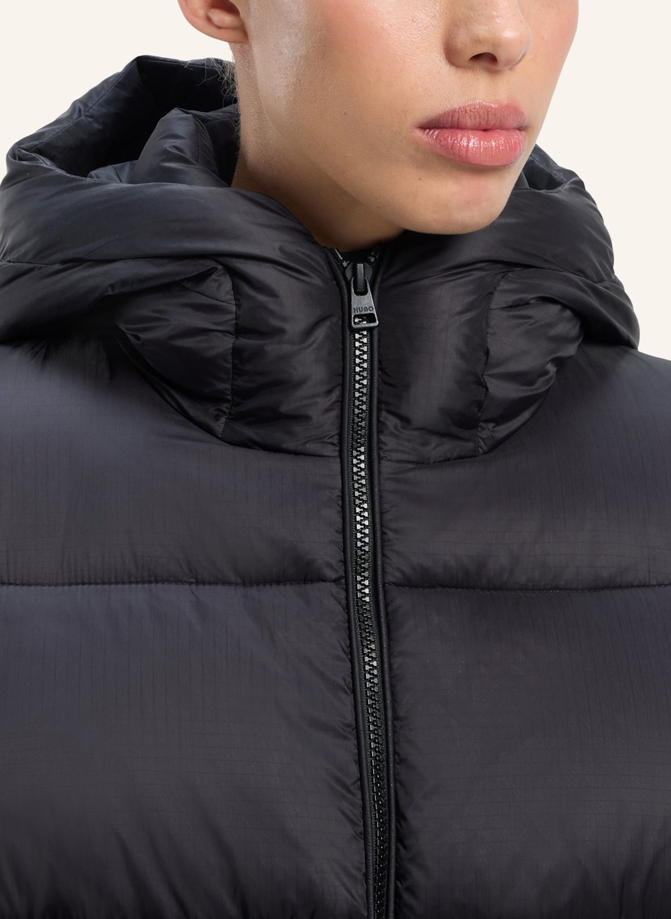 HUGO Jacke FALENTINA-3 Relaxed Fit: SCHWARZ