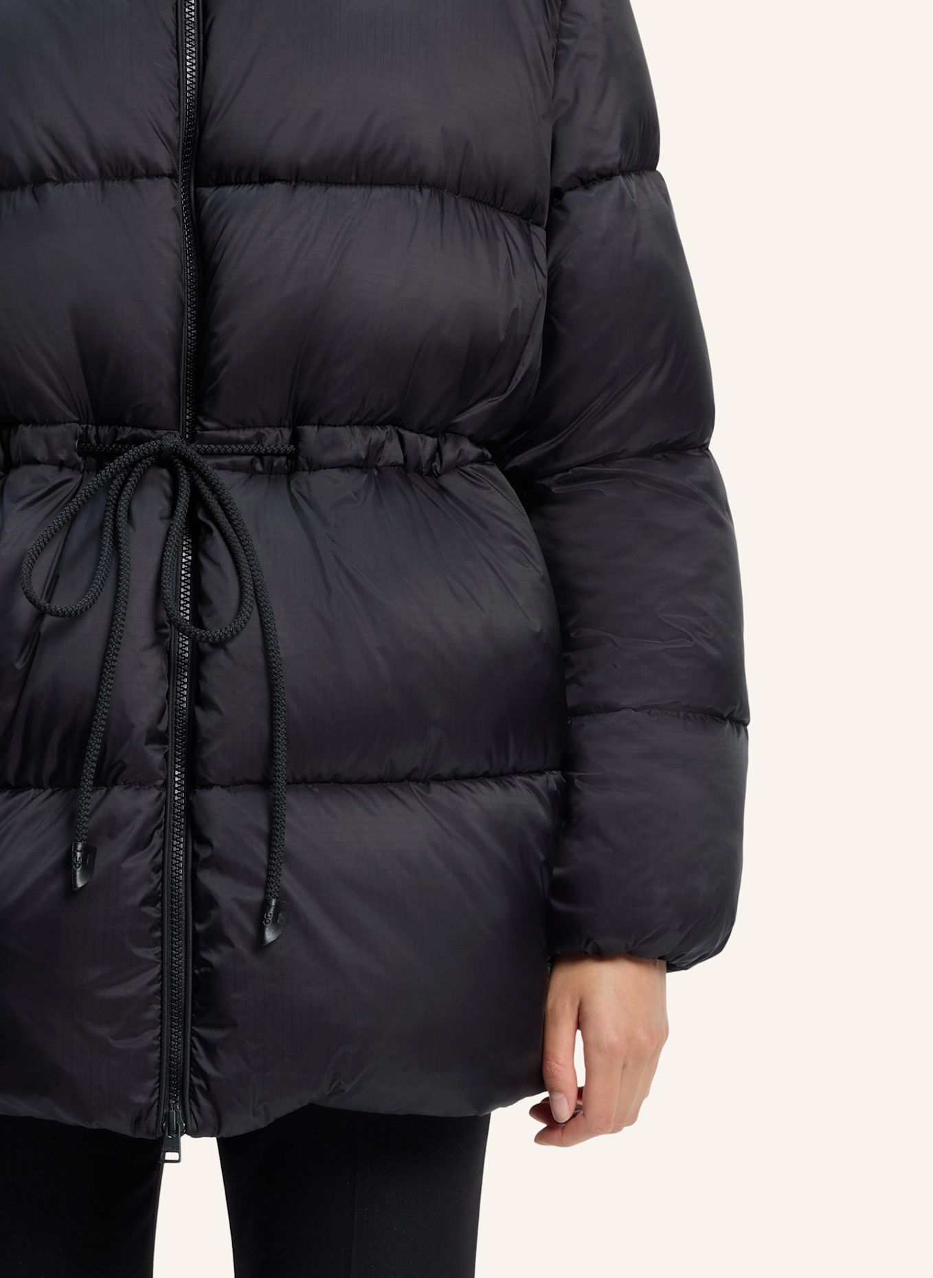 HUGO Jacke FALENTINA-3 Relaxed Fit: SCHWARZ