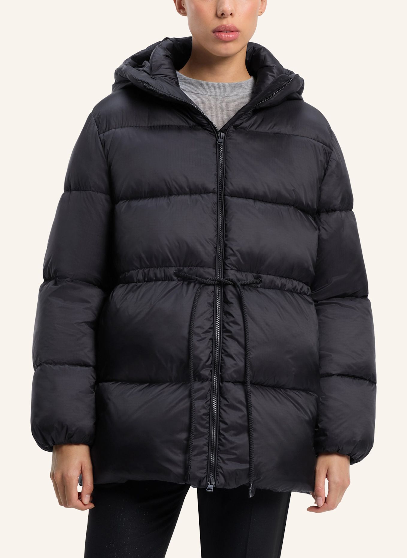 HUGO Jacke FALENTINA-3 Relaxed Fit: SCHWARZ