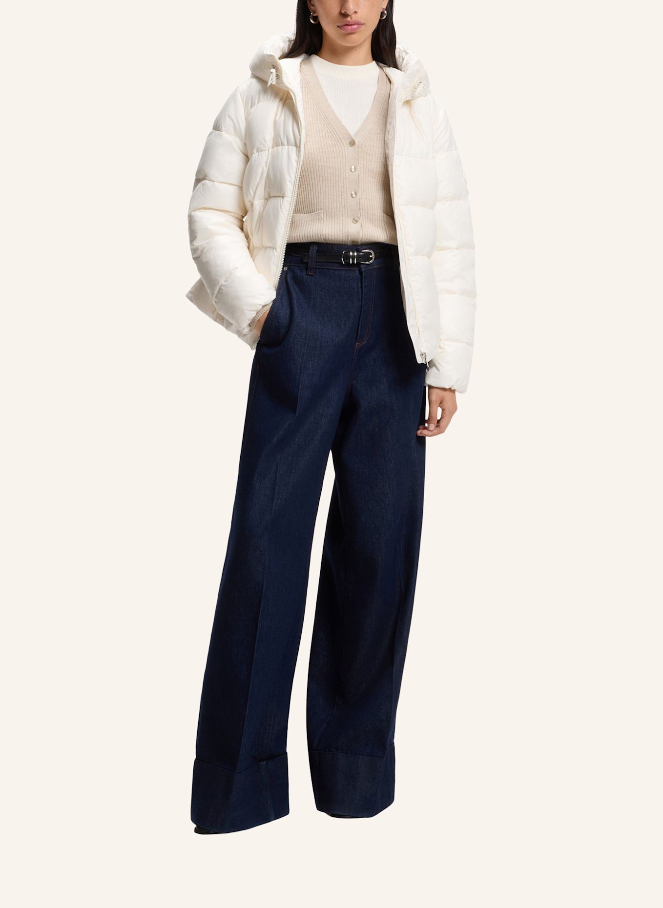 BOSS Jacke PEPULINA Regular Fit: WEISS