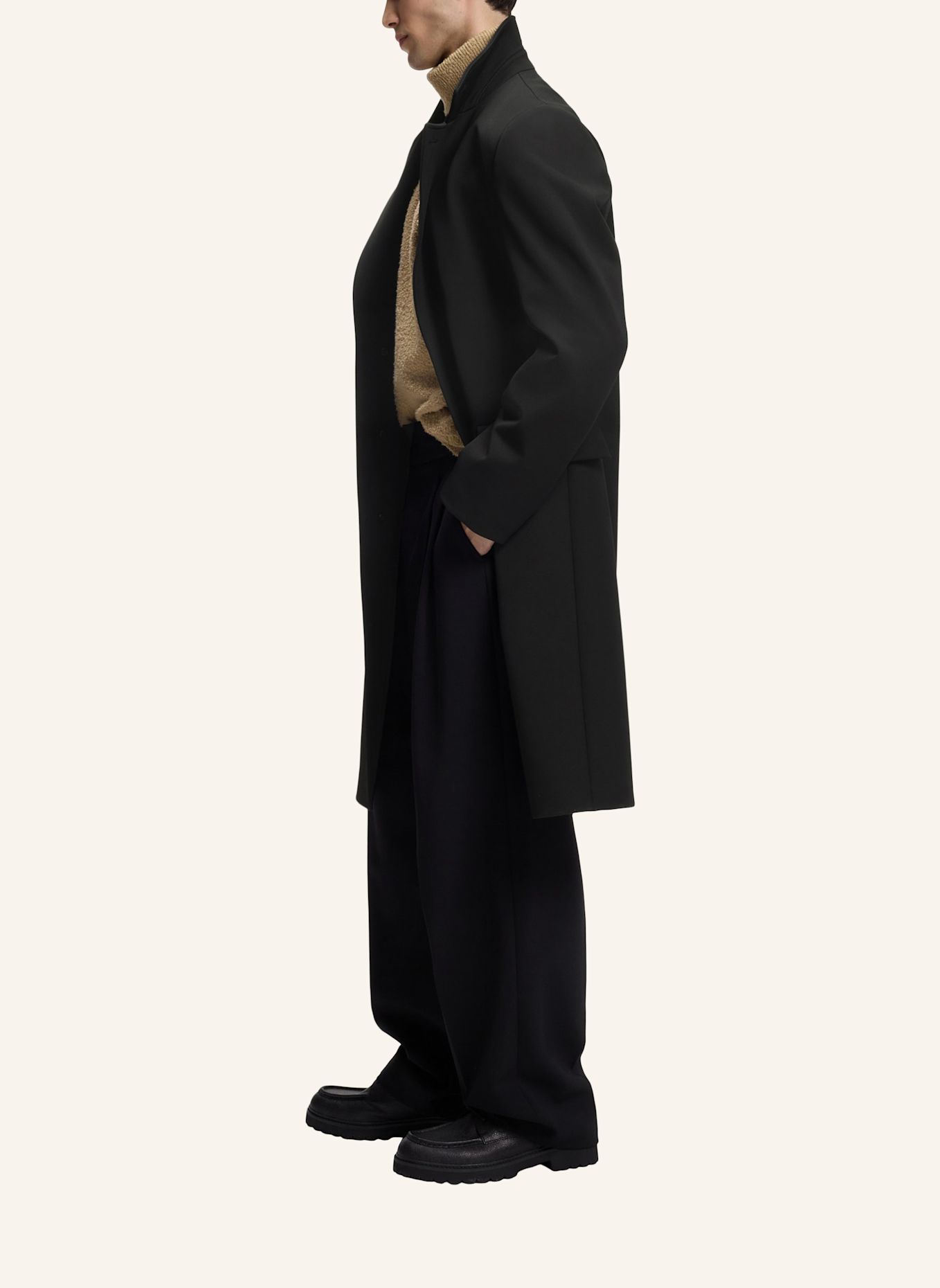 HUGO Casual Mantel MIZARO2641 Regular Fit: SCHWARZ