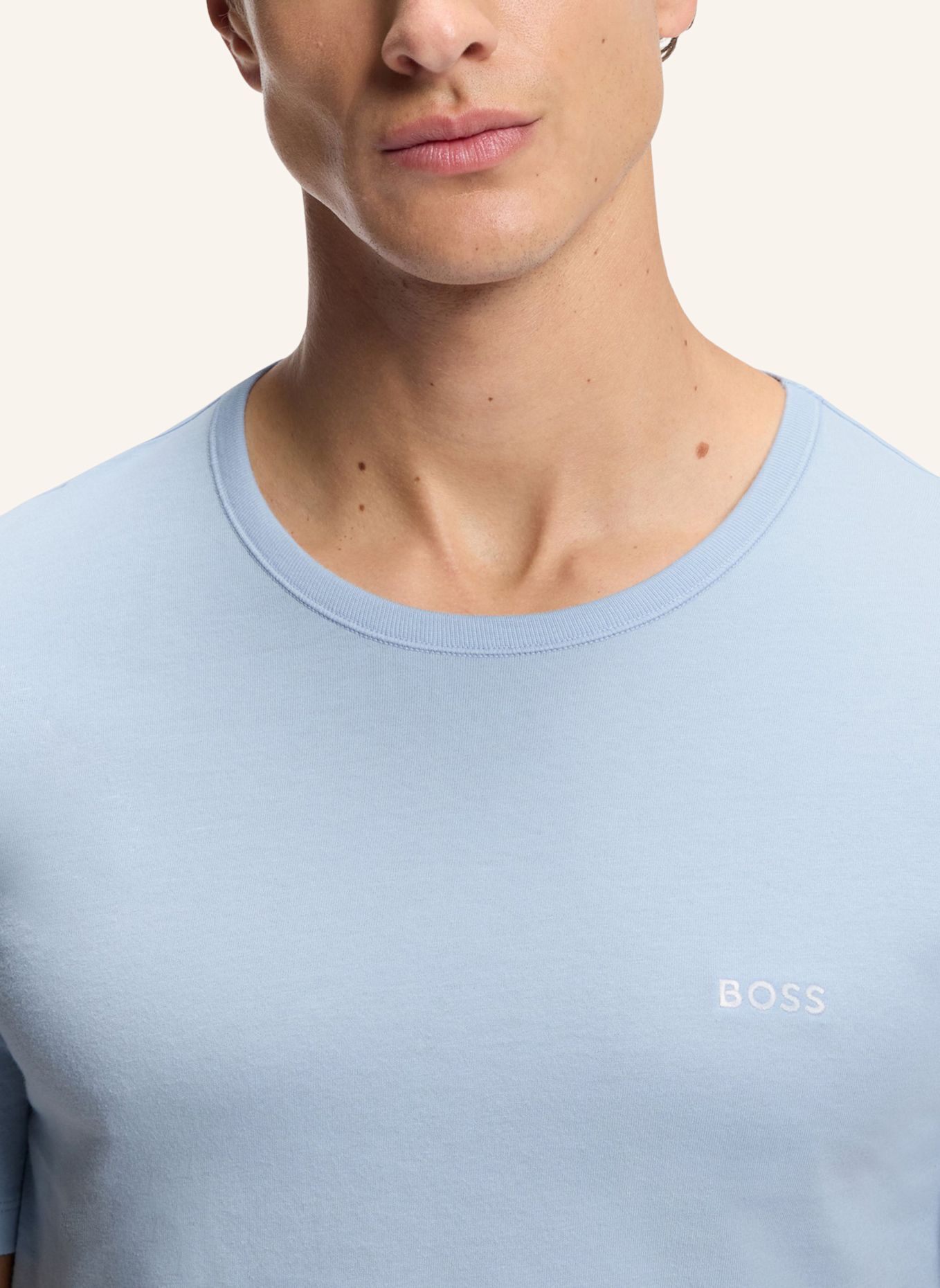 BOSS 3Er-Pack T-Shirts TSHIRTRN 3P CLASSIC Regular Fit: WEISS