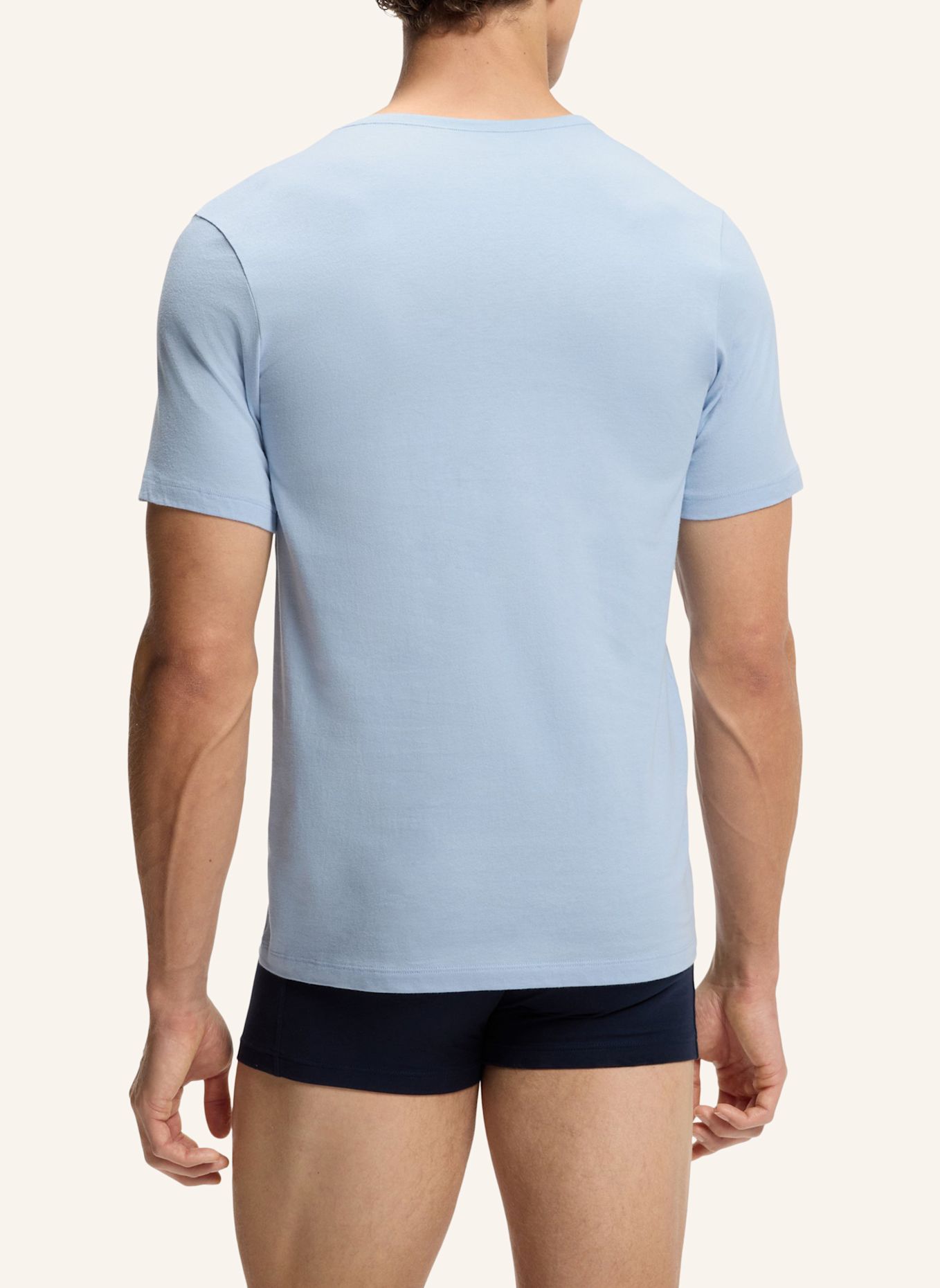 BOSS 3Er-Pack T-Shirts TSHIRTRN 3P CLASSIC Regular Fit: WEISS