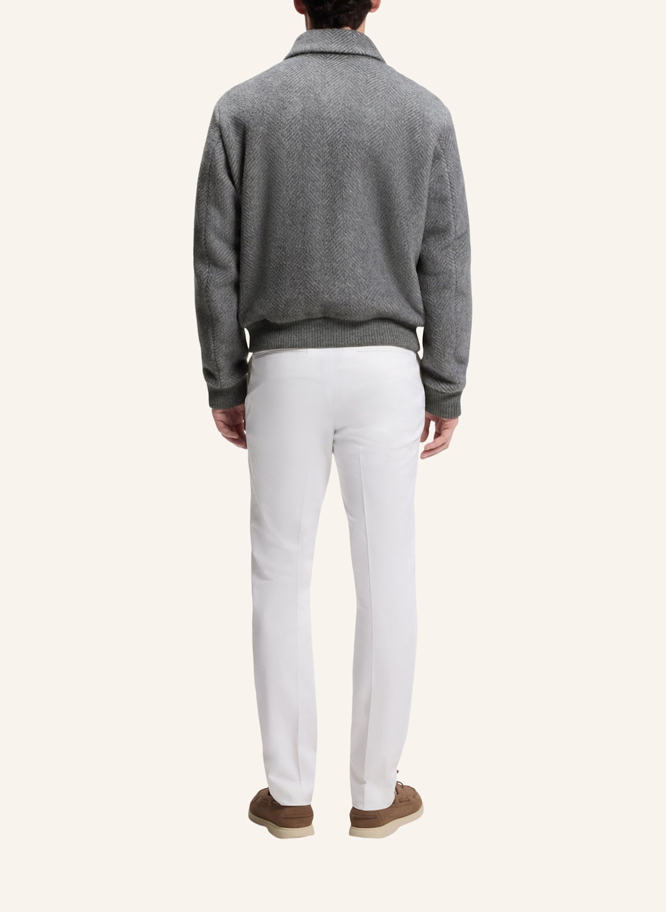 BOSS Mantel H-CHARLY-254 Relaxed Fit: SILBER