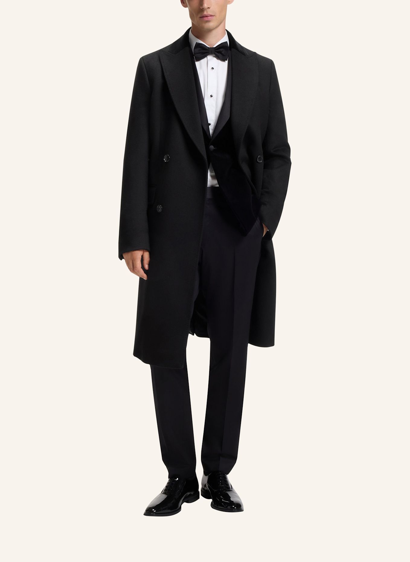 BOSS Mantel H-HYDE-DB-PK-DTL-264 Slim Fit: SCHWARZ