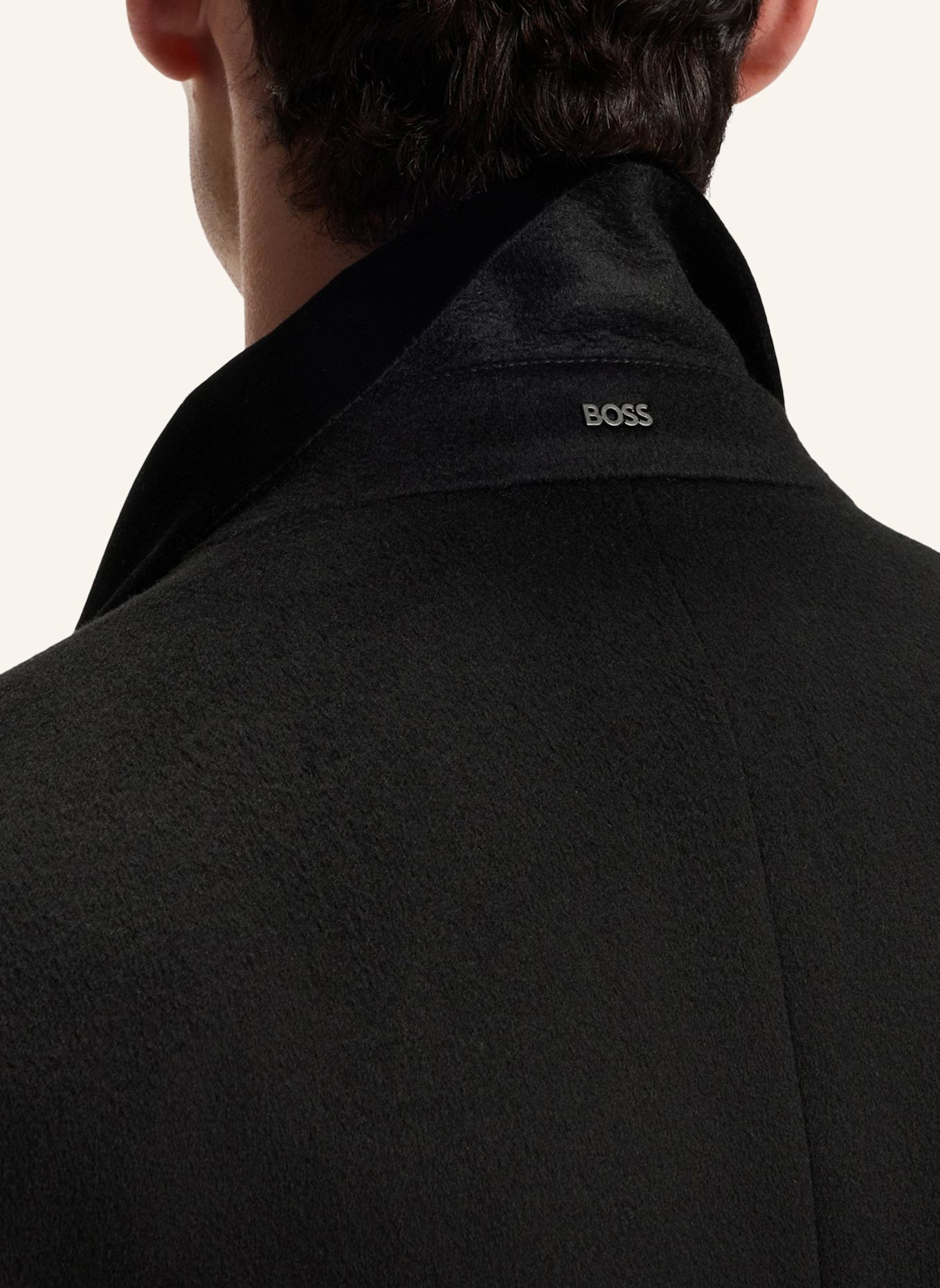 BOSS Mantel H-HYDE-DB-PK-DTL-264 Slim Fit: SCHWARZ
