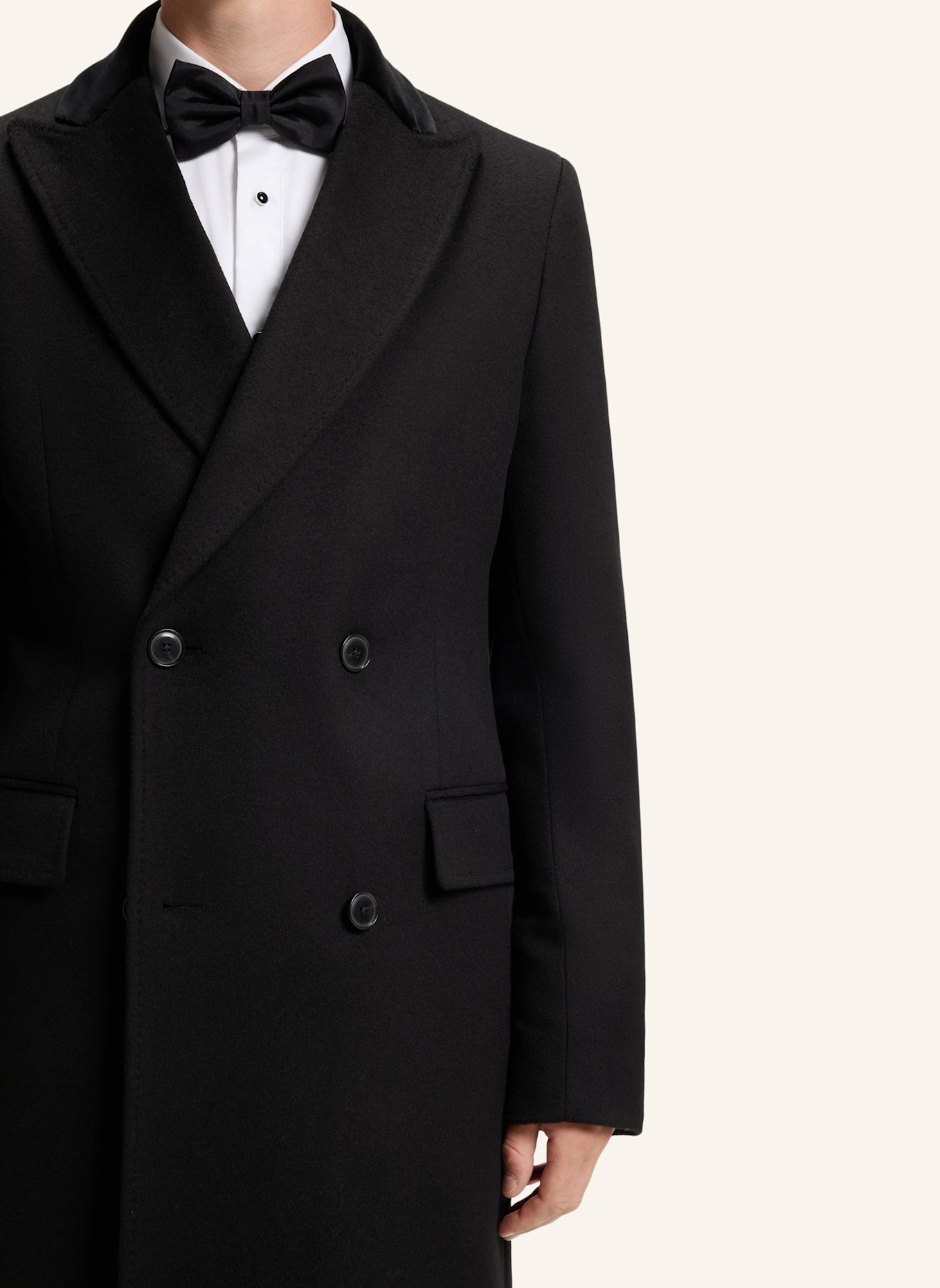 BOSS Mantel H-HYDE-DB-PK-DTL-264 Slim Fit: SCHWARZ