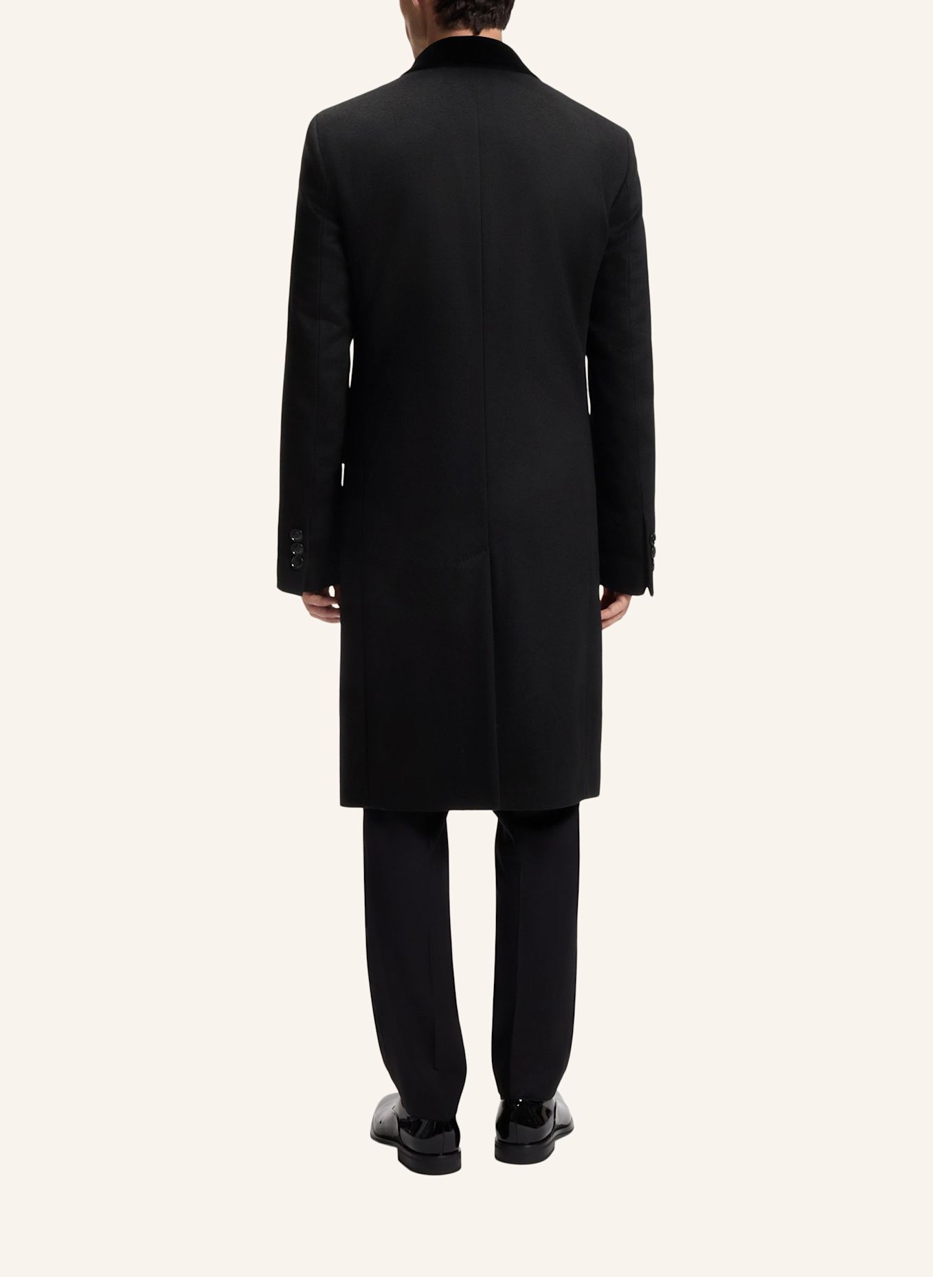 BOSS Mantel H-HYDE-DB-PK-DTL-264 Slim Fit: SCHWARZ