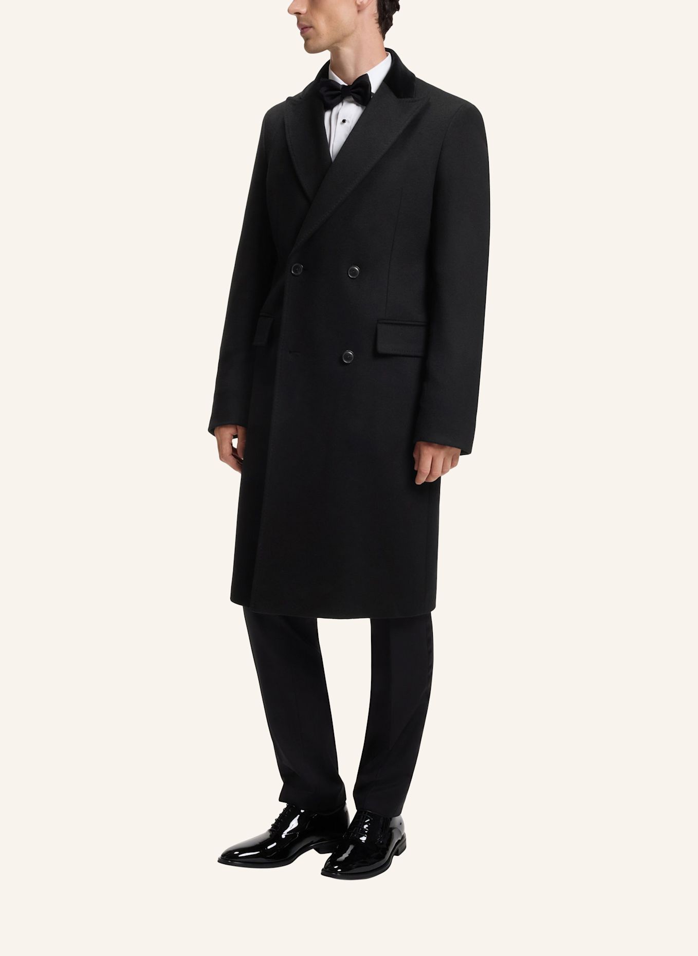 BOSS Mantel H-HYDE-DB-PK-DTL-264 Slim Fit: SCHWARZ