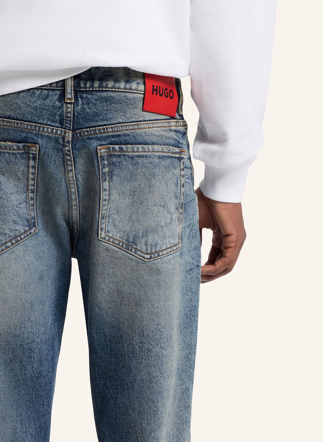 HUGO Jeans HUGO 634 Tapered Fit: BLAU