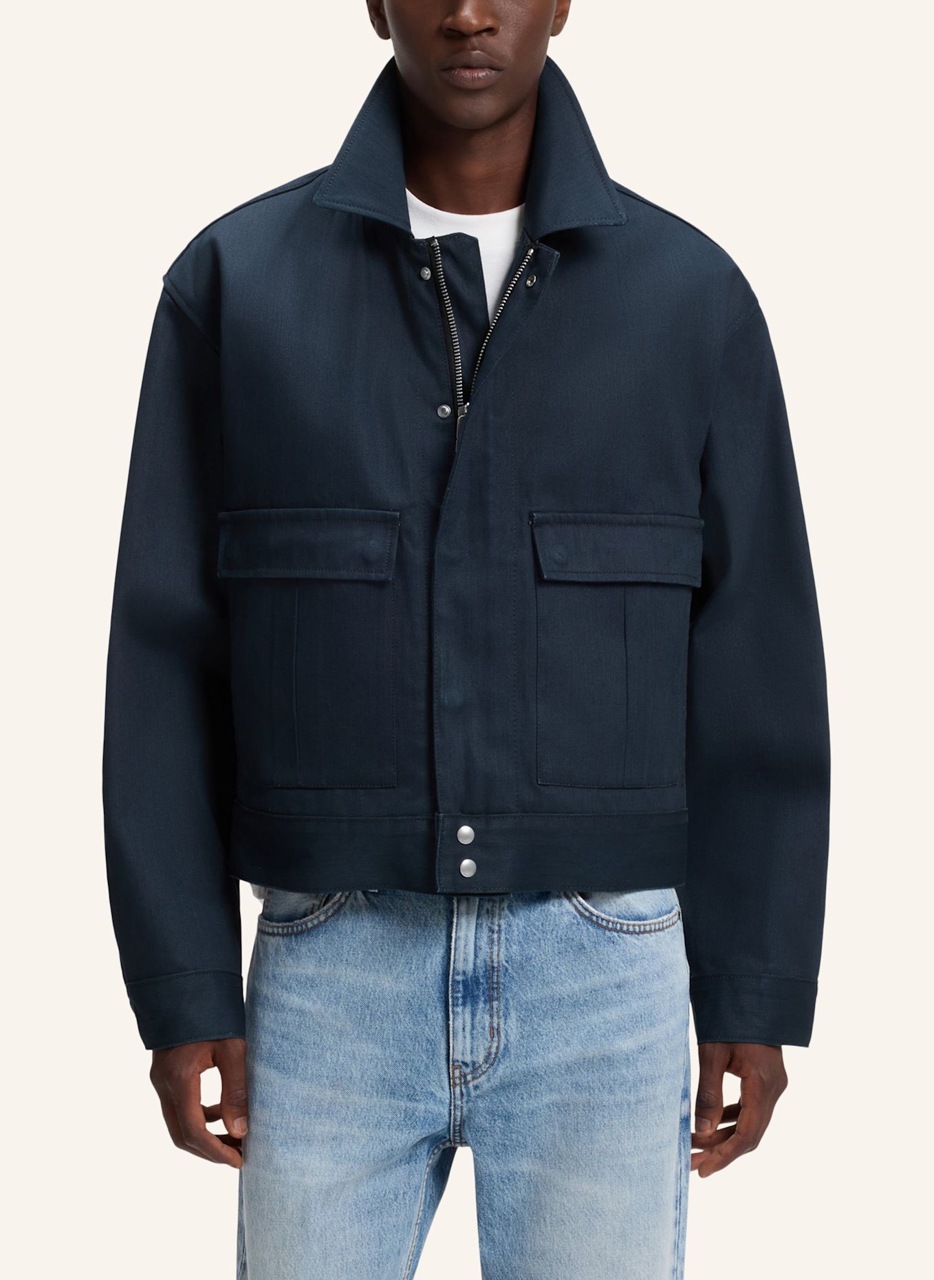 HUGO Jeans HUGO 083/1 Relaxed Fit: DUNKELBLAU