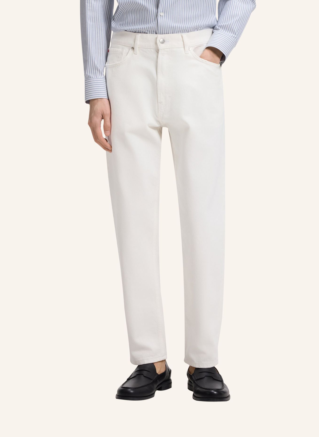 HUGO Jeans HUGO 838 Relaxed Fit: WEISS