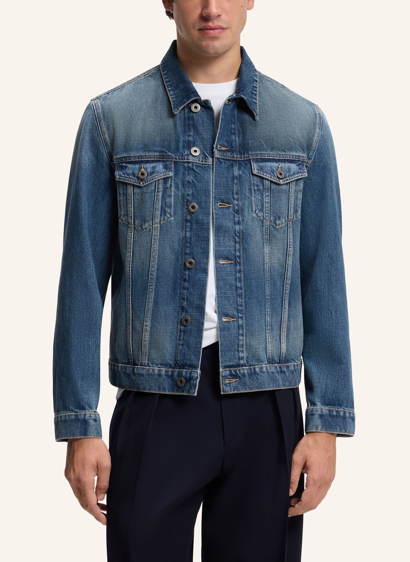 BOSS Jeansjacke TRUCKER_DB: BLAU