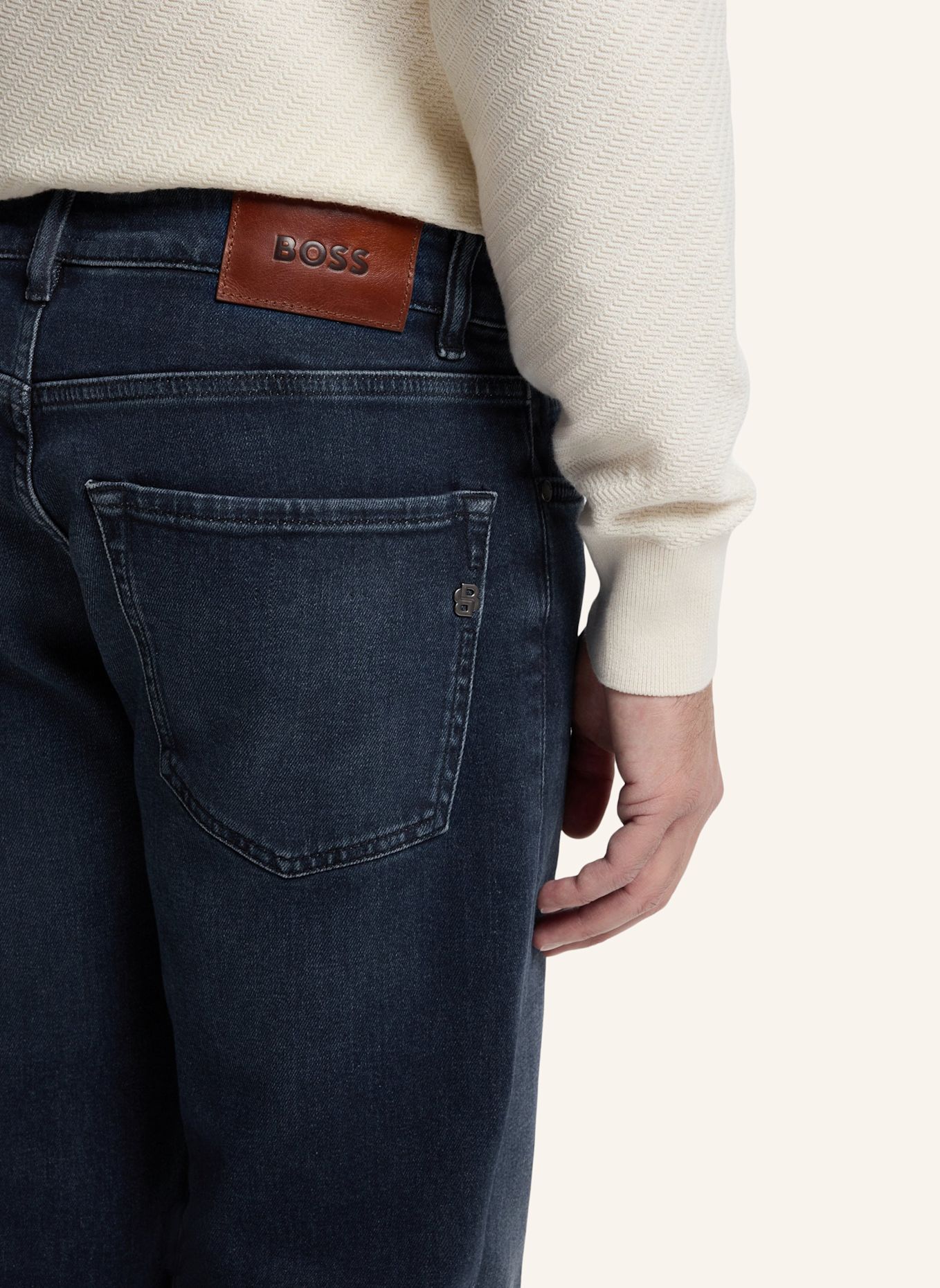 BOSS Jeans REMAINE_IN Regular Fit: DUNKELBLAU
