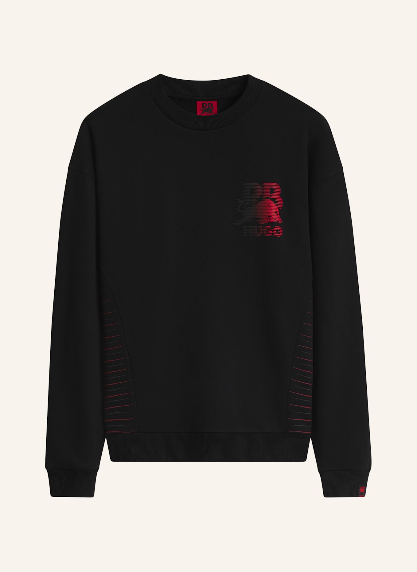 HUGO Sweatshirt DUNCANA_RB Relaxed Fit: SCHWARZ