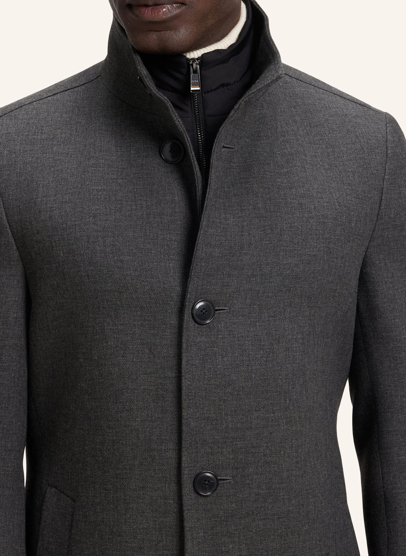 BOSS Mantel H-HYDE-SU-BIB-264_IN Slim Fit: SILBER