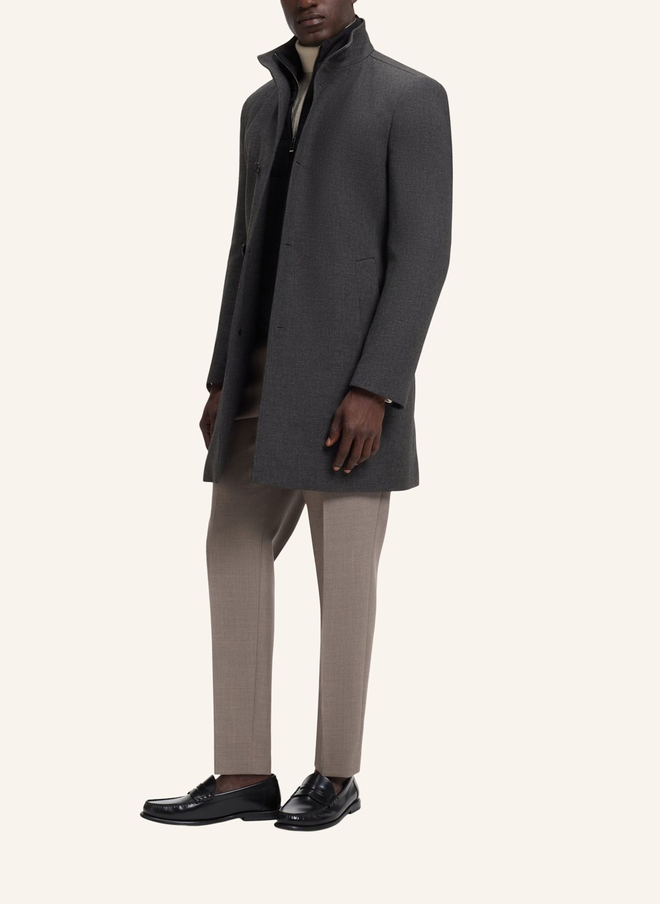 BOSS Mantel H-HYDE-SU-BIB-264_IN Slim Fit: SILBER