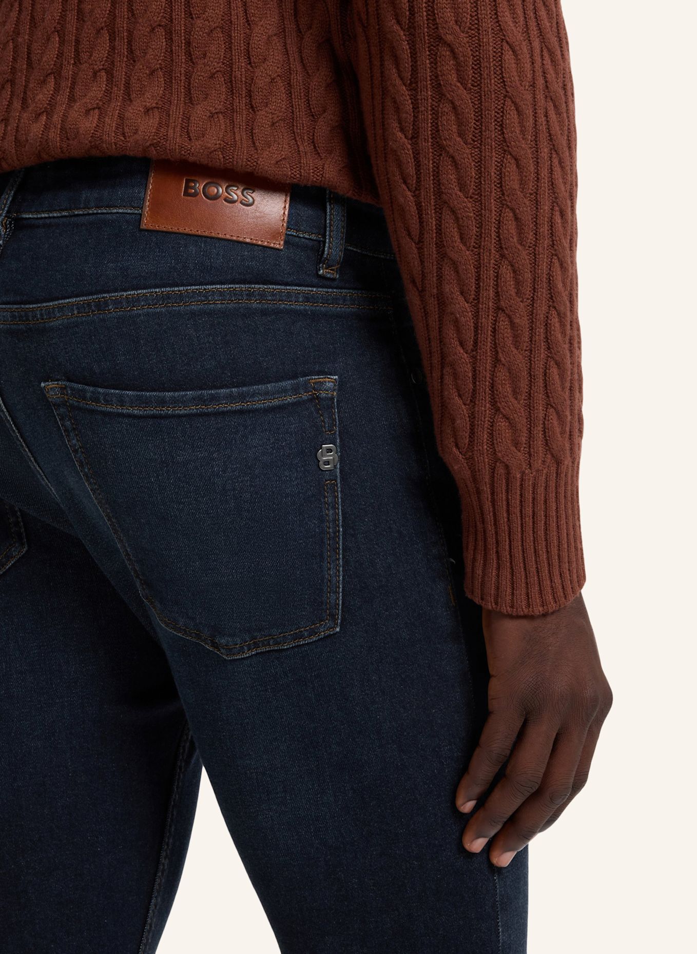 BOSS Jeans DELAWARE_IN Slim Fit: DUNKELBLAU